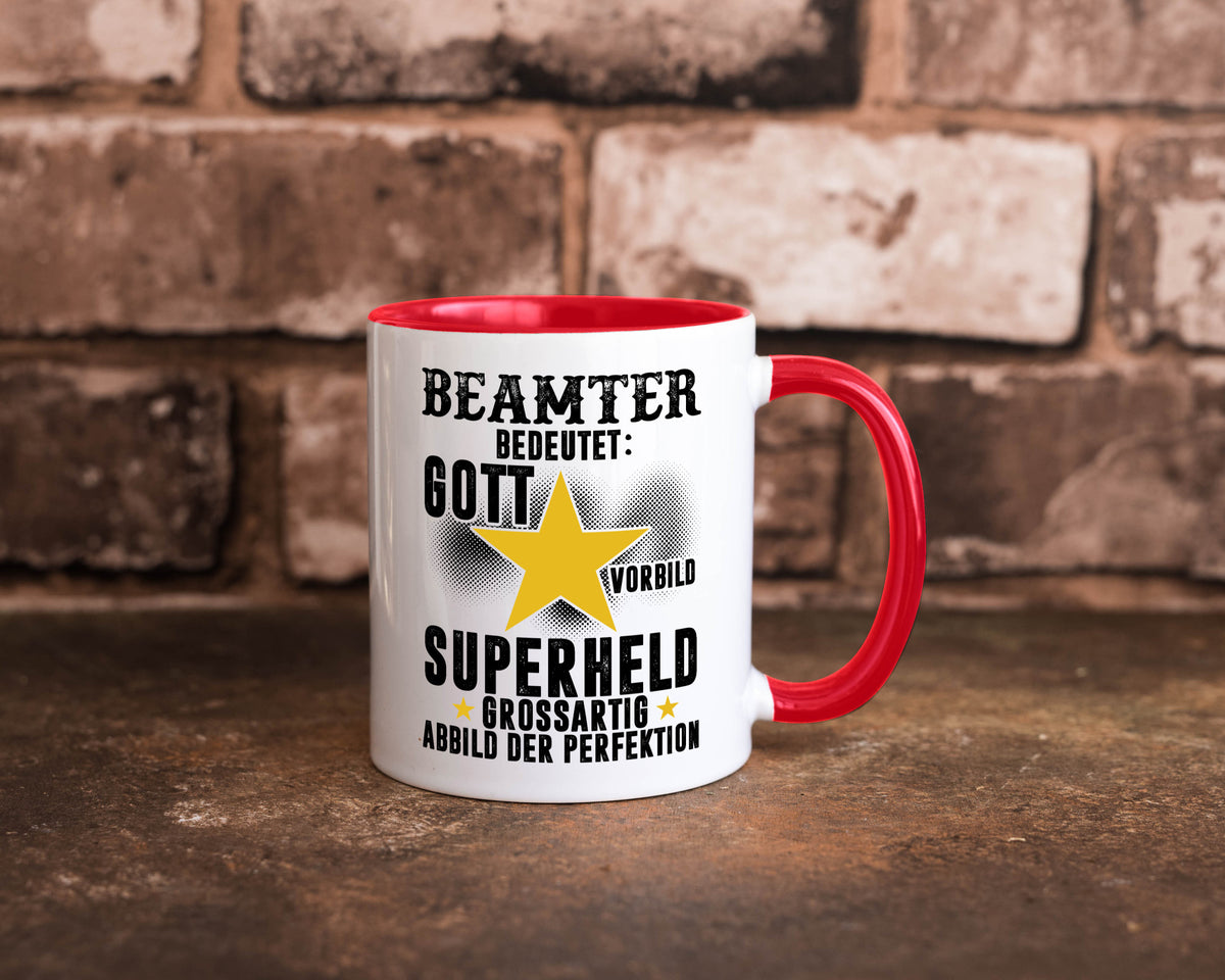 Bedeutung von Beamter | Verbeamtung öffentlicher Dienst Humor Geschenkidee Tasse