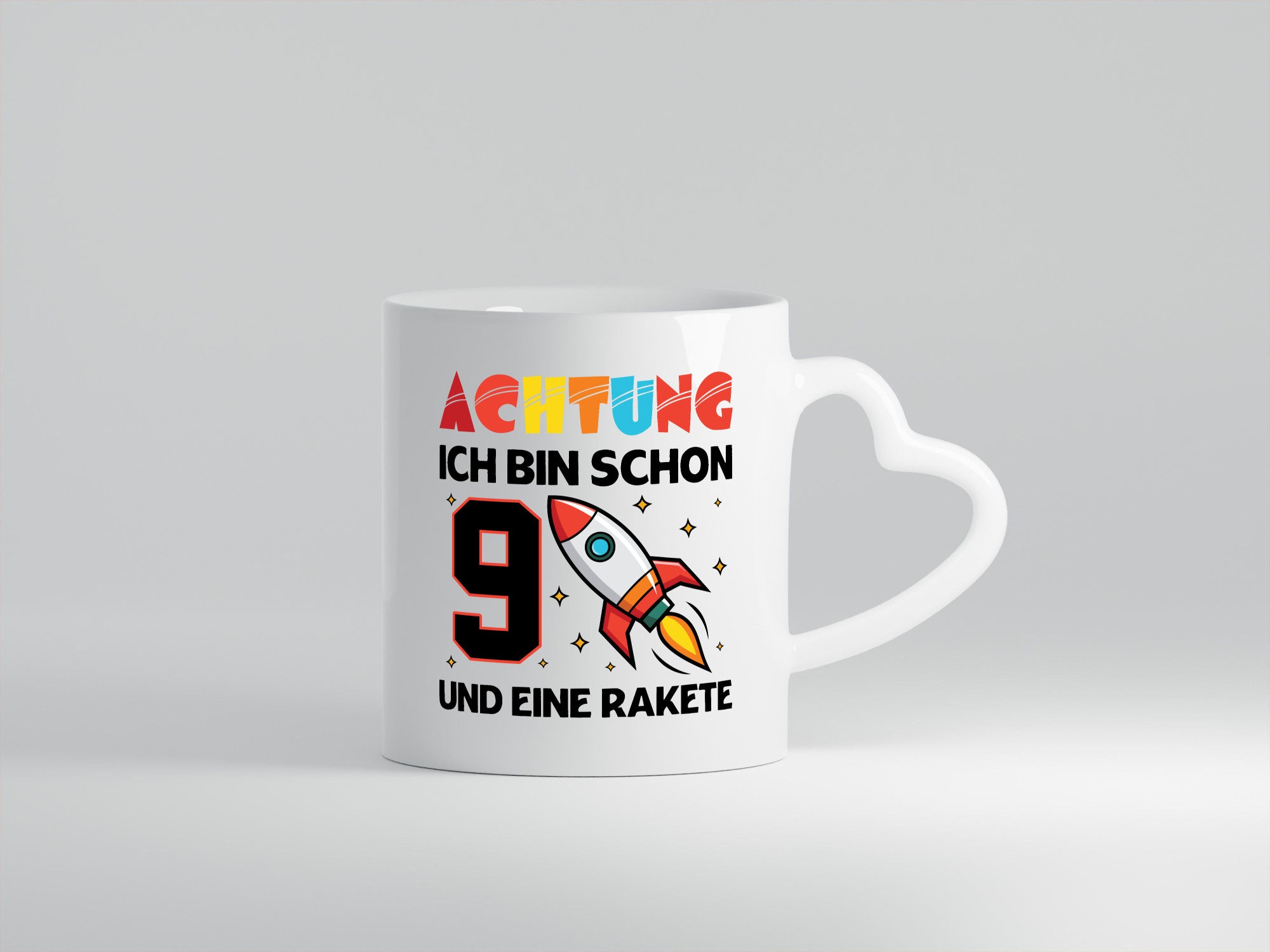9. Geburtstag | Rakete Weltraum 9 Jahre Galaxy Humor Geschenkidee Tasse