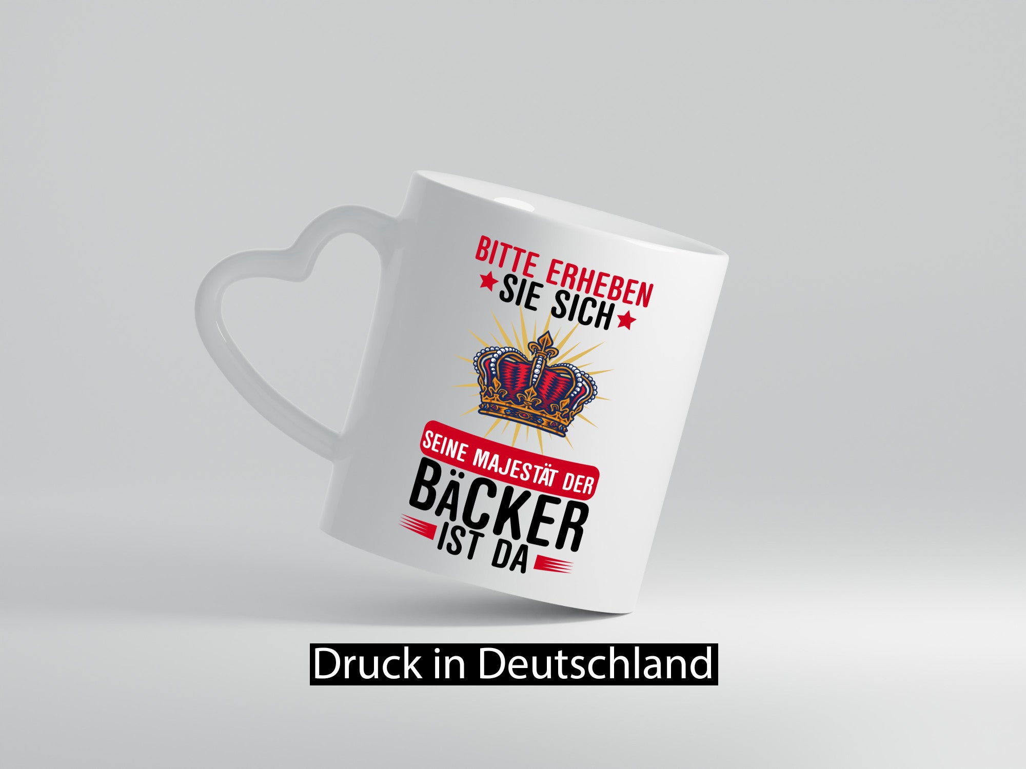 Erheben sie sich der Bäcker ist da | Bäckerrei Humor Geschenkidee Tasse