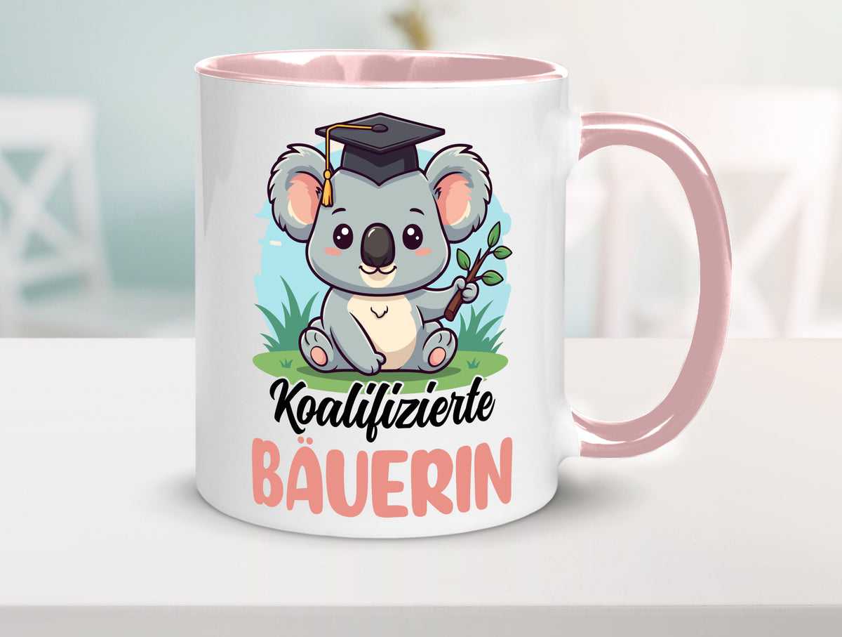 Koalifizierte Bäuerin | Bauernhof Landwirtschaft lustiger Spruch Geschenk Humor Tasse