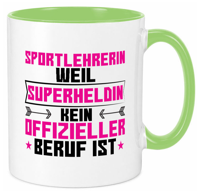 Superheldin Sportlehrerin | Lehrer Sport lustig Humor Geschenkidee Geschenk