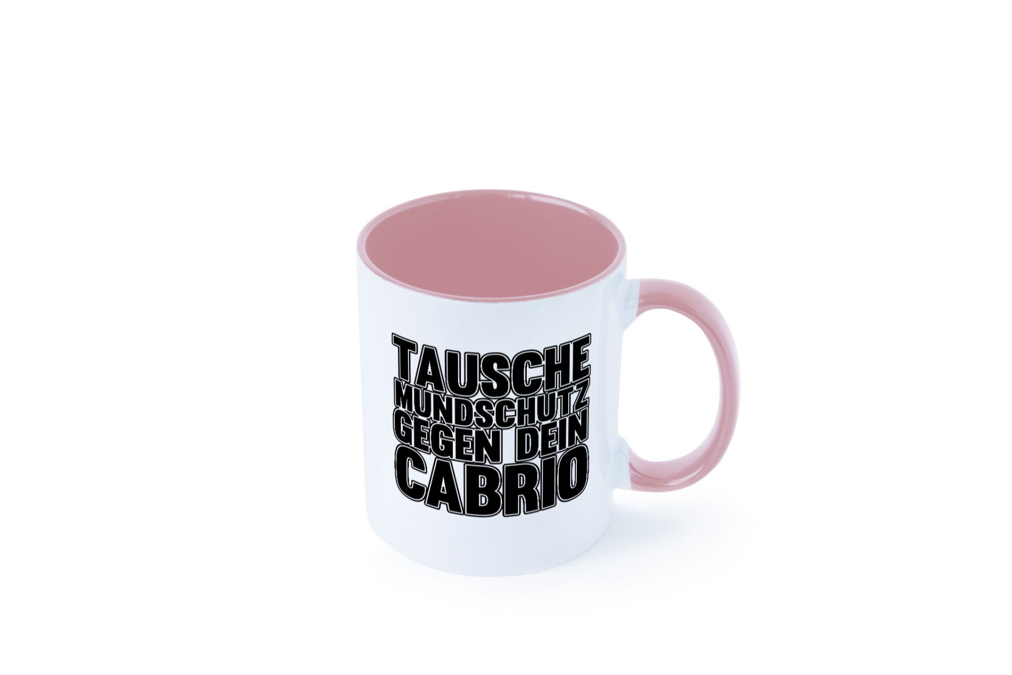 Tausche Mundschutz gegen Cabrio| | Cabrio Geschenkidee Humor Tasse
