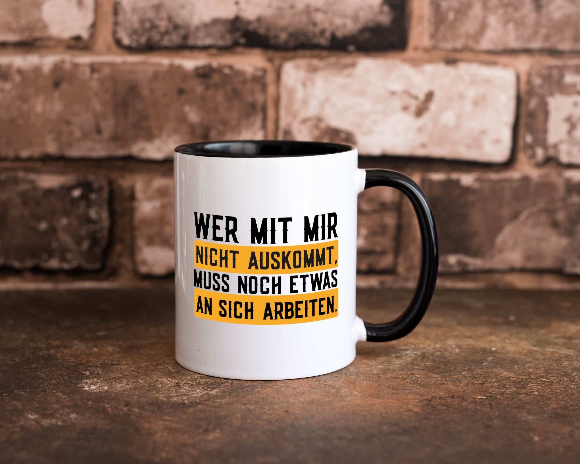 Wer mit mir nicht auskommt | Selbstbewusst lustiger Spruch Geschenk Humor
