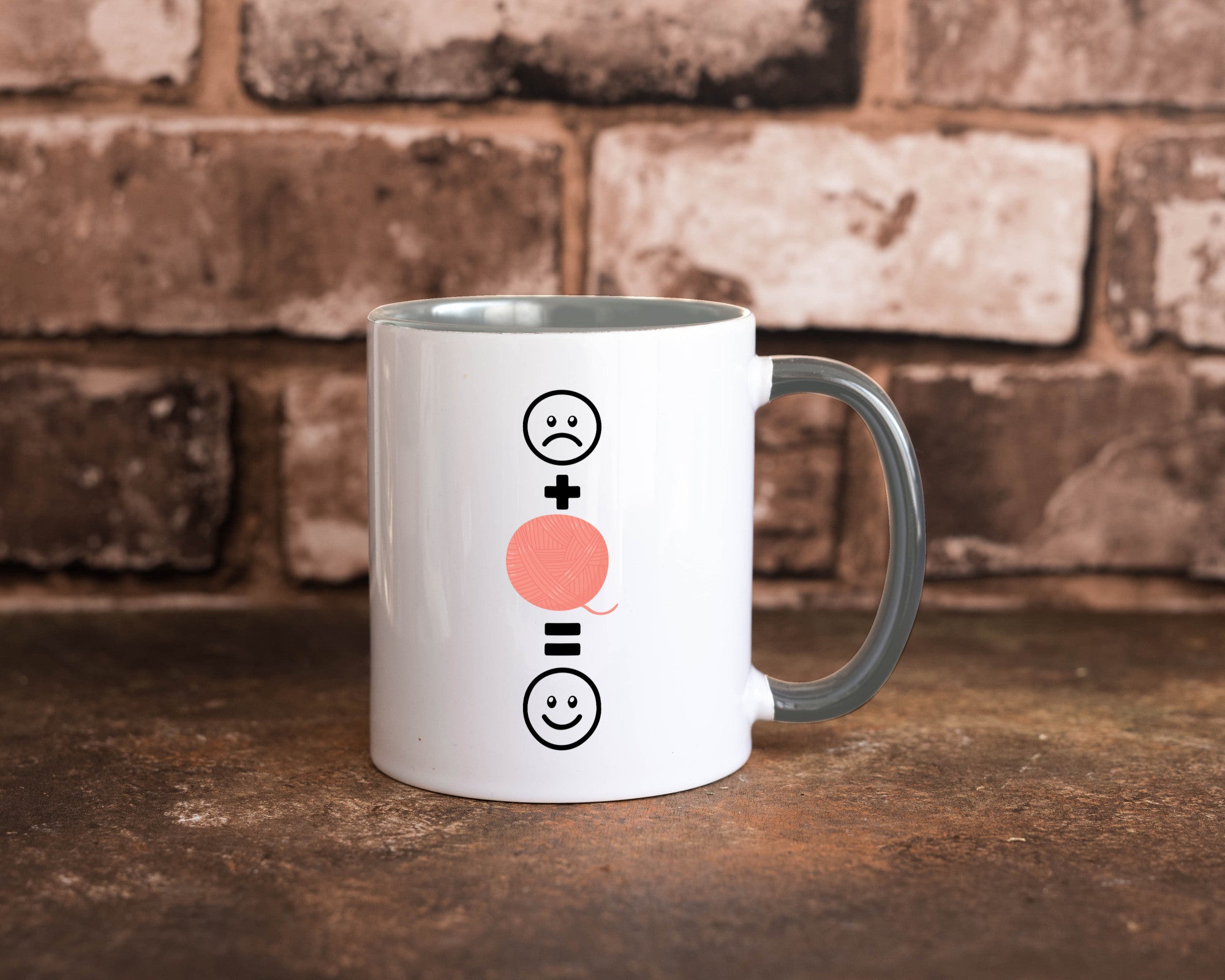 Wolle | Häkeln |Glücklich Geschenk Humor Geschenkidee lustiger Spruch Tasse