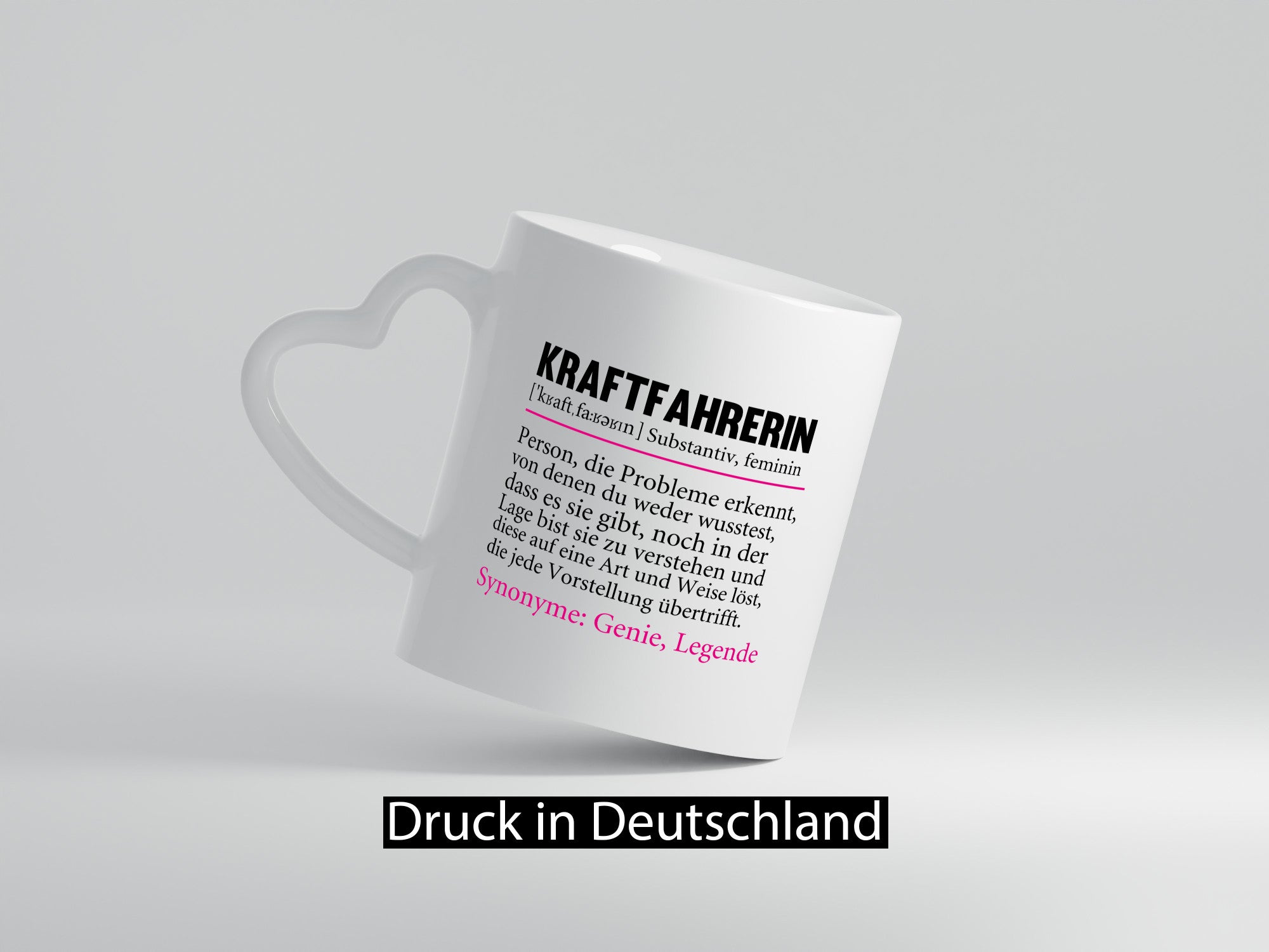 Kraftfahrerin | Humor Lastwagen LKW Fahrerin lustig Geschenkidee Geschenk Tasse