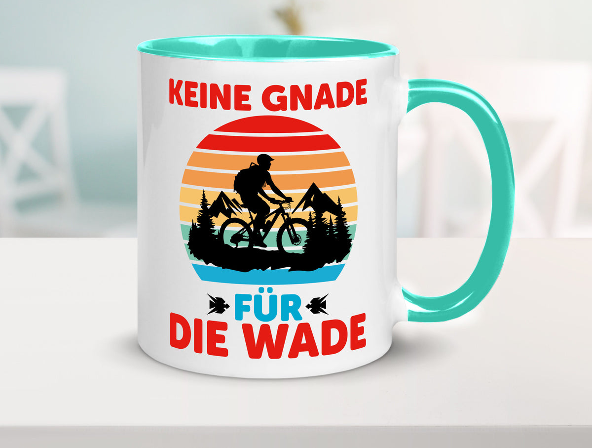 Keine Knade für die Wade | BMX Renrad Biker v2 lustig Humor Geschenkidee Tasse