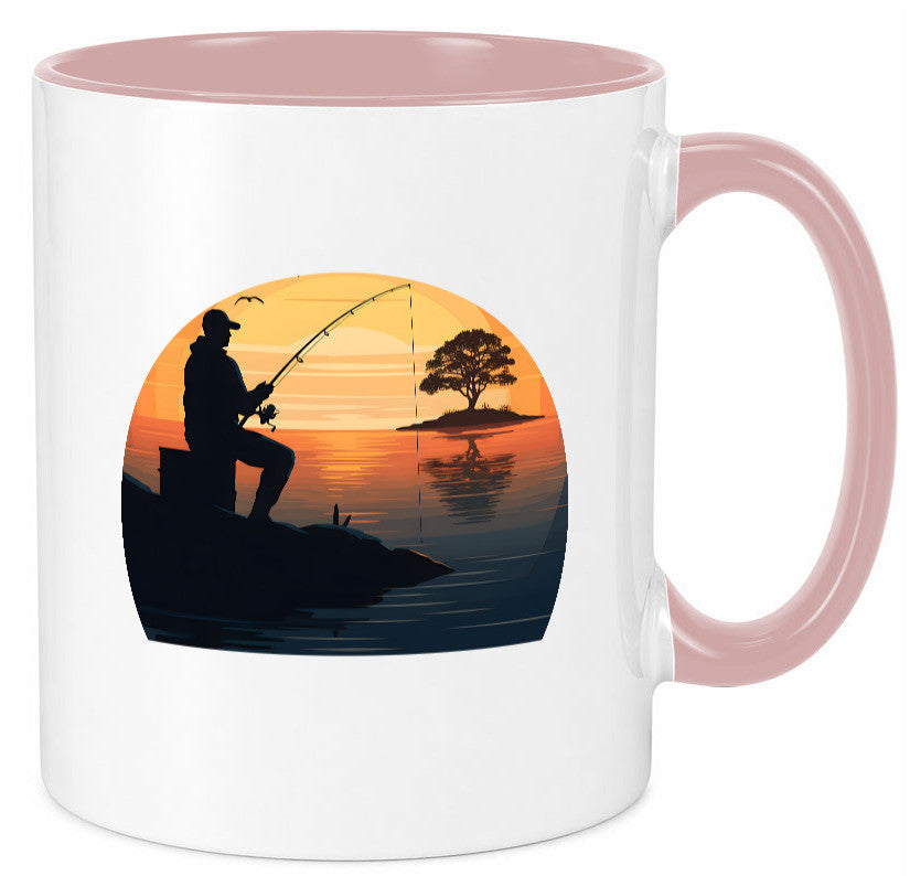 Angler | Sonnenuntergang Fischer Fische Angeln v2 Geschenk Humor Geschenkidee