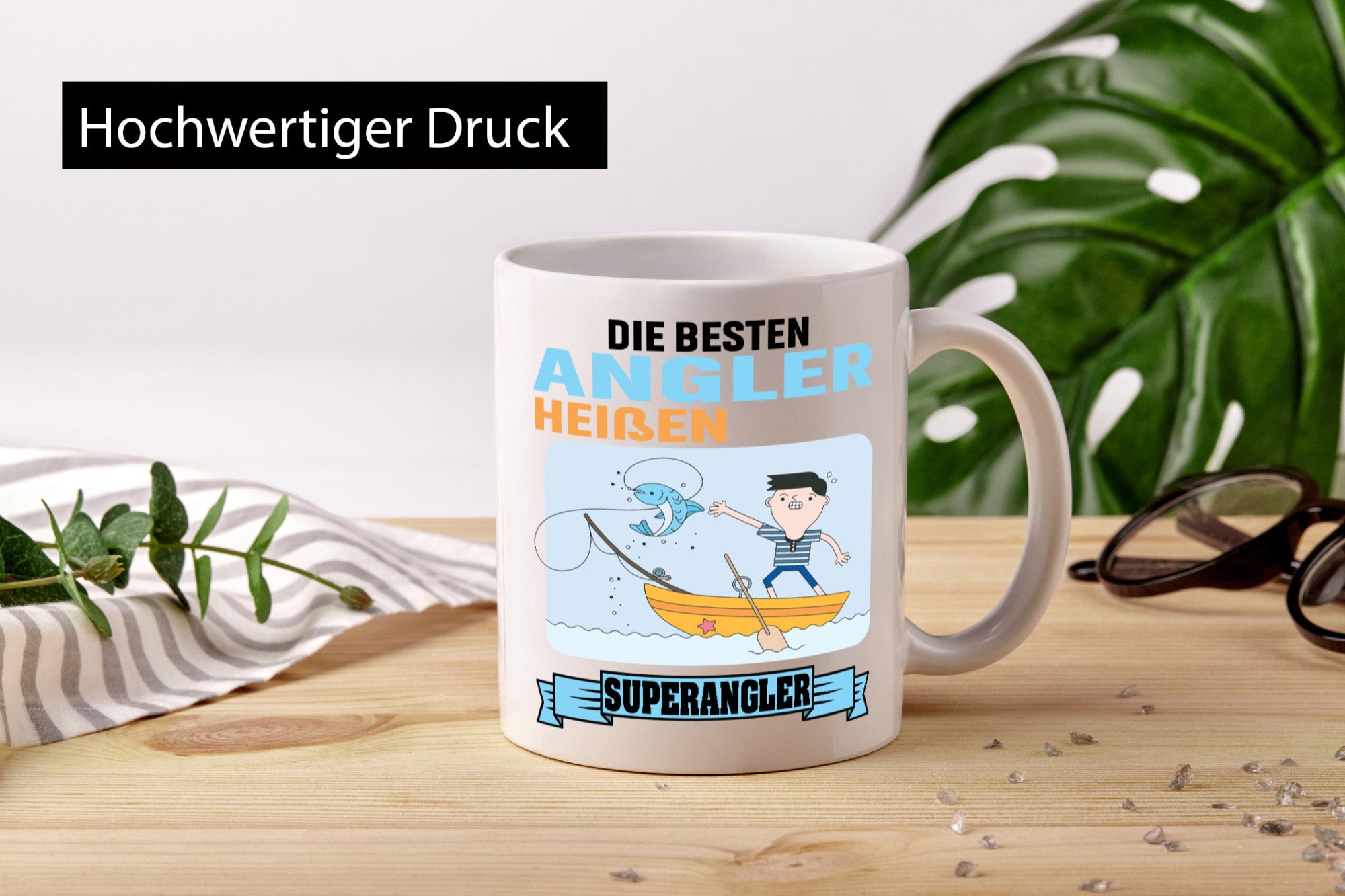 Die besten Angler heißen Superangler Geschenk Humor Geschenkidee lustiger