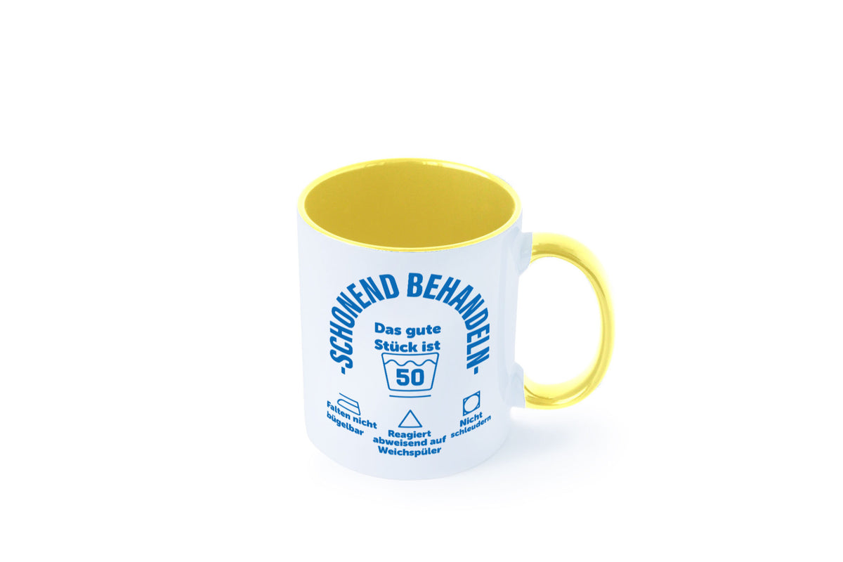 Schonend behandeln | 50 Geburtstag Humor Geschenkidee Tasse