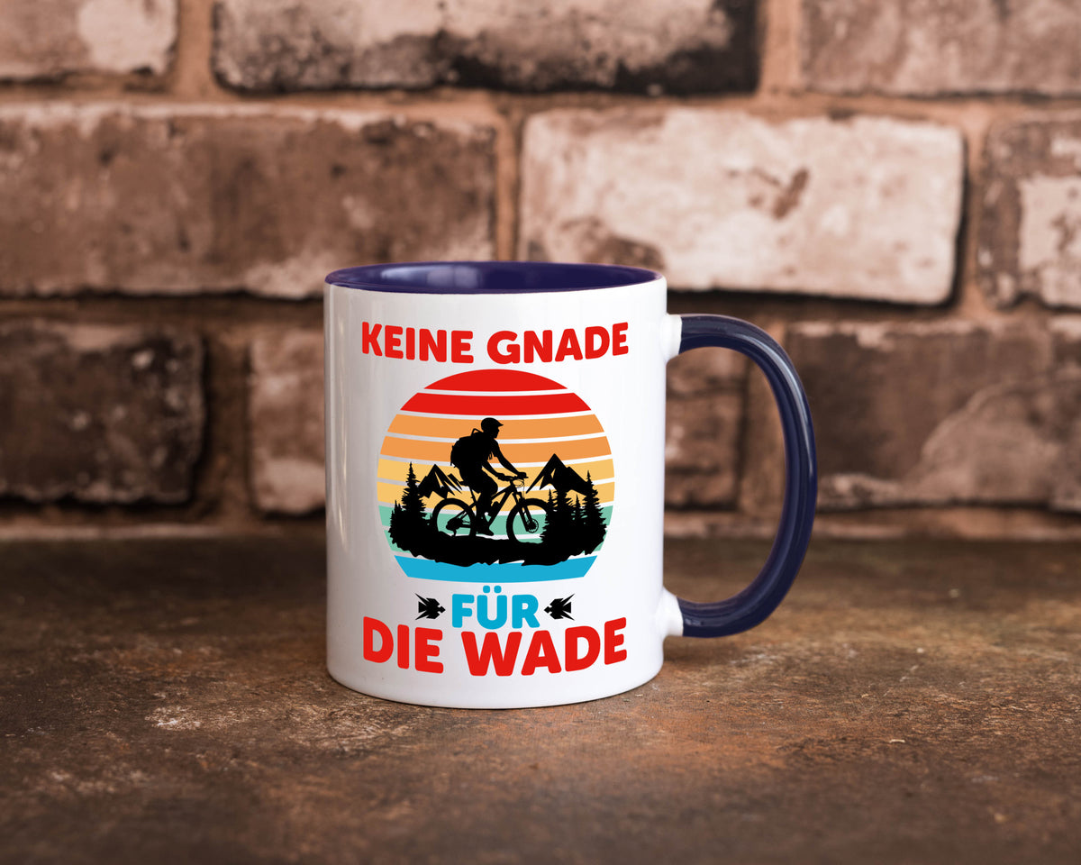 Keine Knade für die Wade | BMX Renrad Biker v2 lustig Humor Geschenkidee Tasse