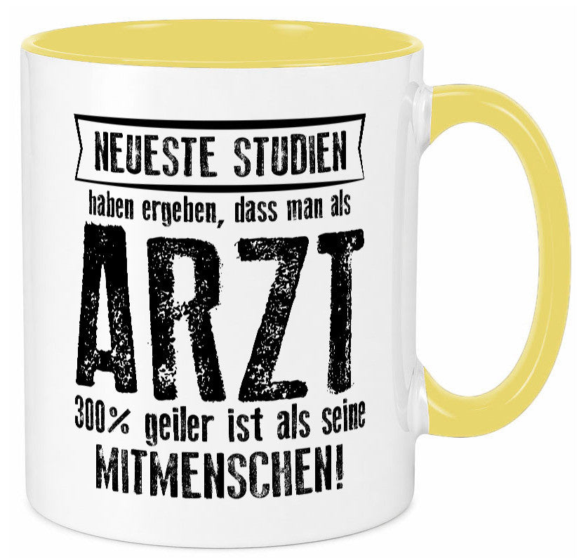 Neuste Studien: Arzt | Medizin Doktor Facharzt Geschenkidee Humor Tasse