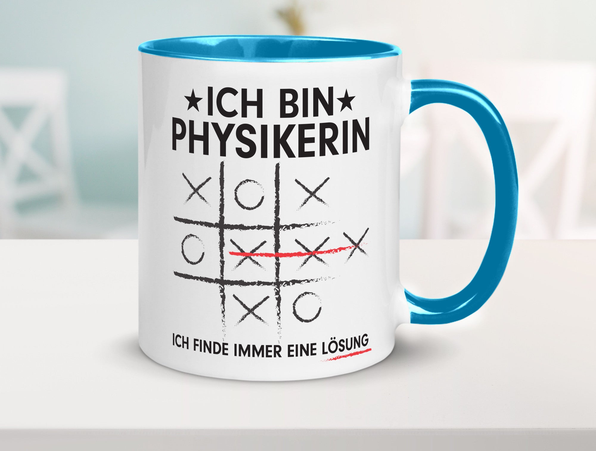 Löse Probleme: Physikerin | Physik Humor Geschenkidee Tasse
