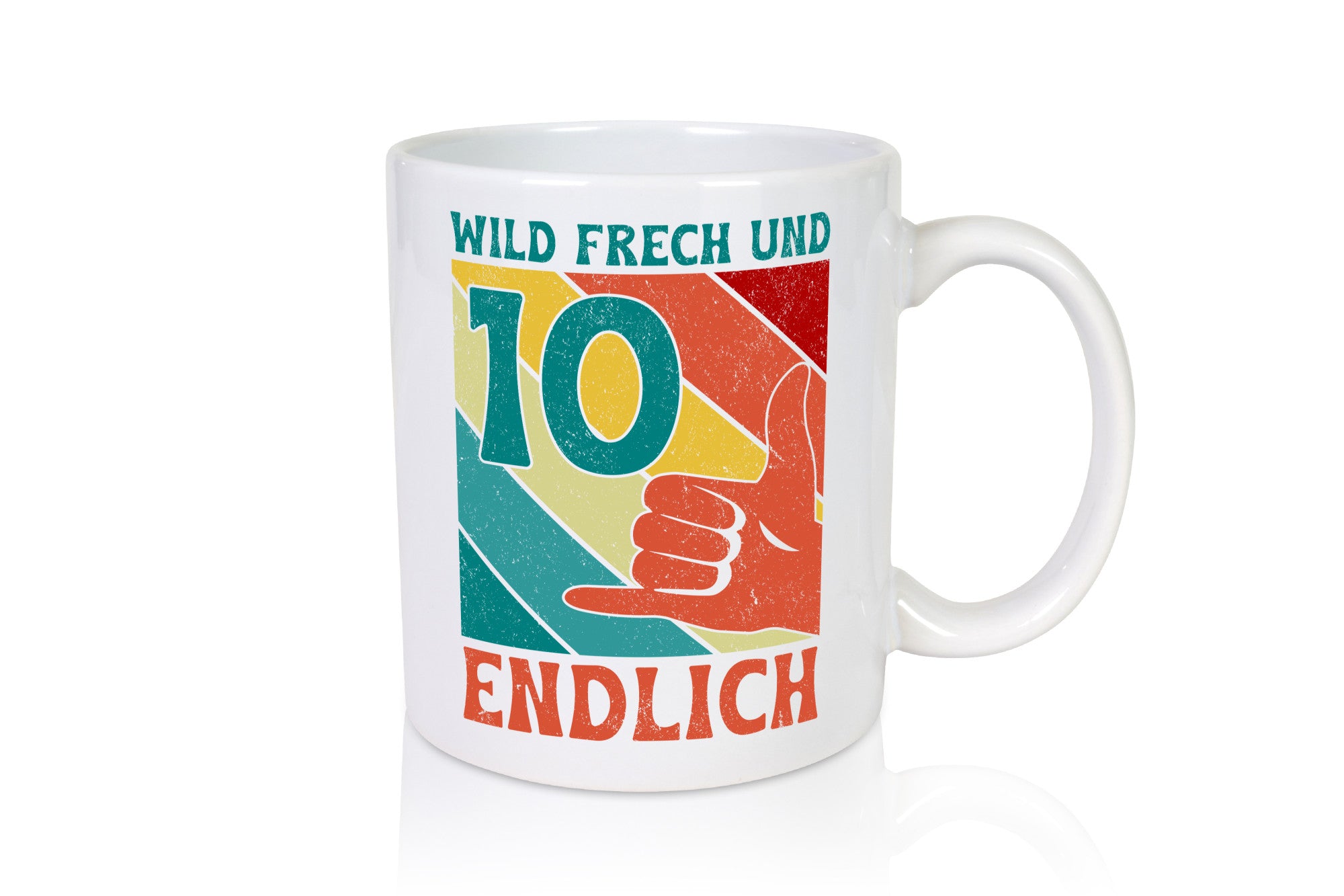 10. Geburtstag | 10 Jahre Wild und Frech Humor Geschenkidee Tasse