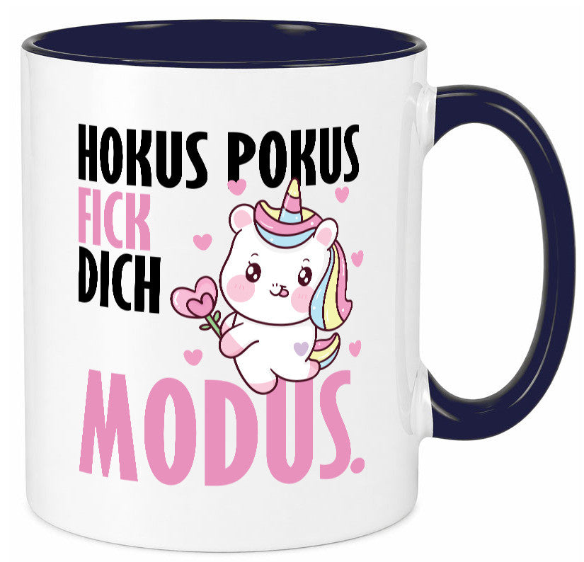 Hokus Pokus lustiger Spruch Geschenk Humor Geschenkidee Tasse