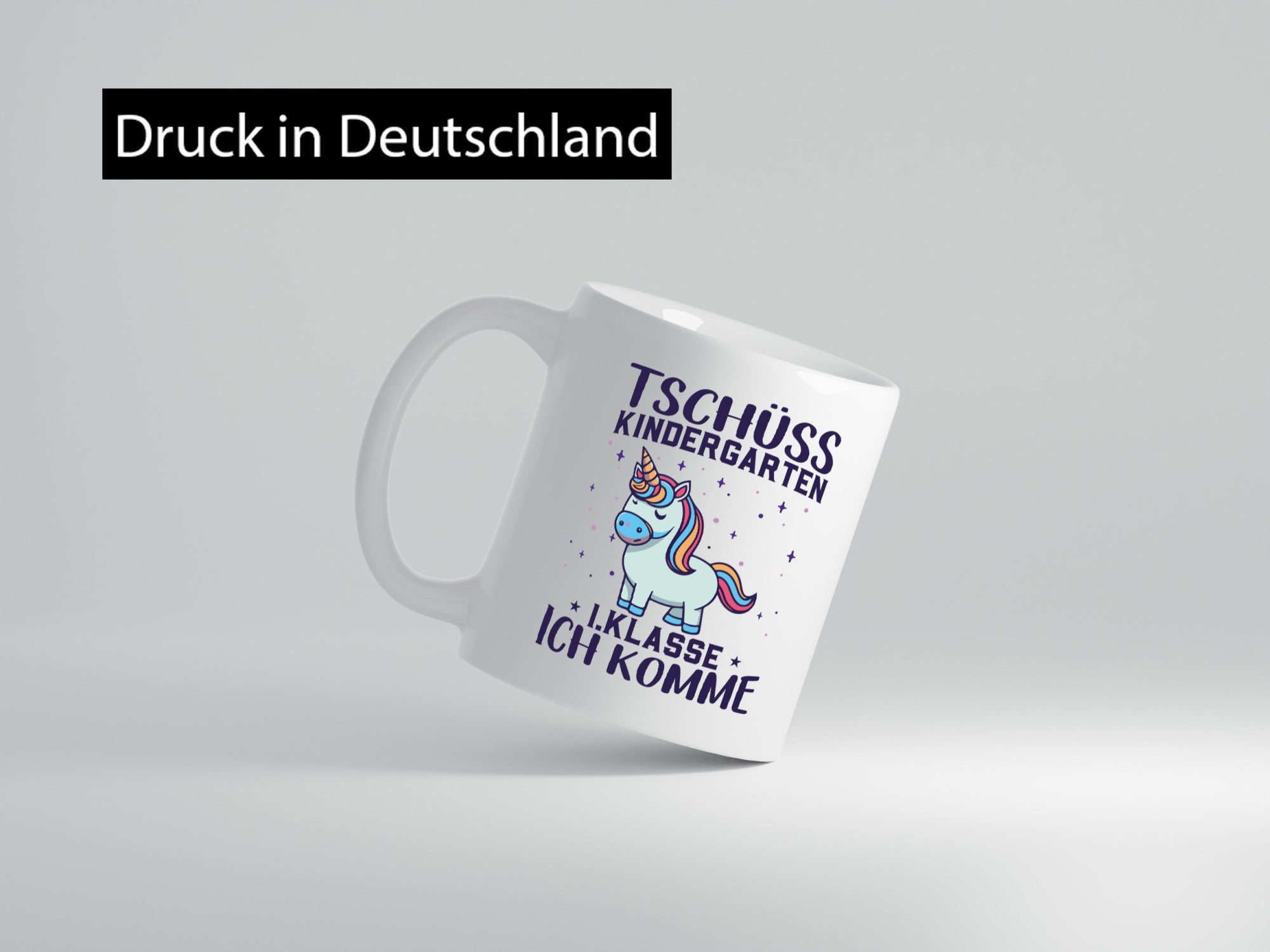 Kindergarten, jetzt 1. Klasse | Einhorn Geschenkidee Humor Tasse