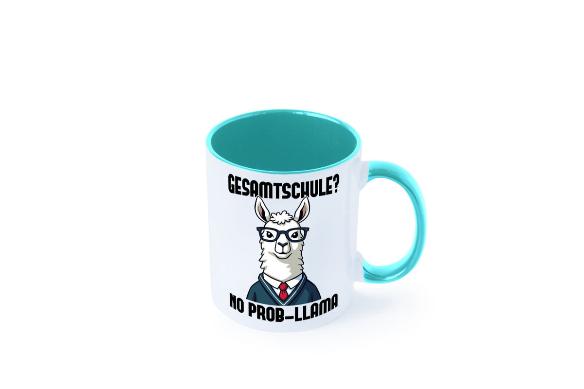 Gesammtschule | no prob-llama Einschuldung Humor Geschenkidee Tasse