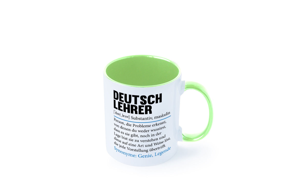 Deutschlehrer Spruch | Lehrer Schule Humor lustig Geschenkidee Geschenk Tasse
