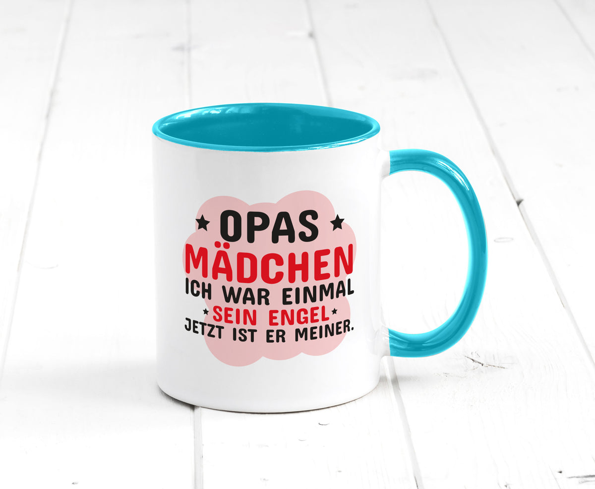 Opas Mädchen | Trauer Tasse Abschied Enkelin lustig Familie Geschenkidee