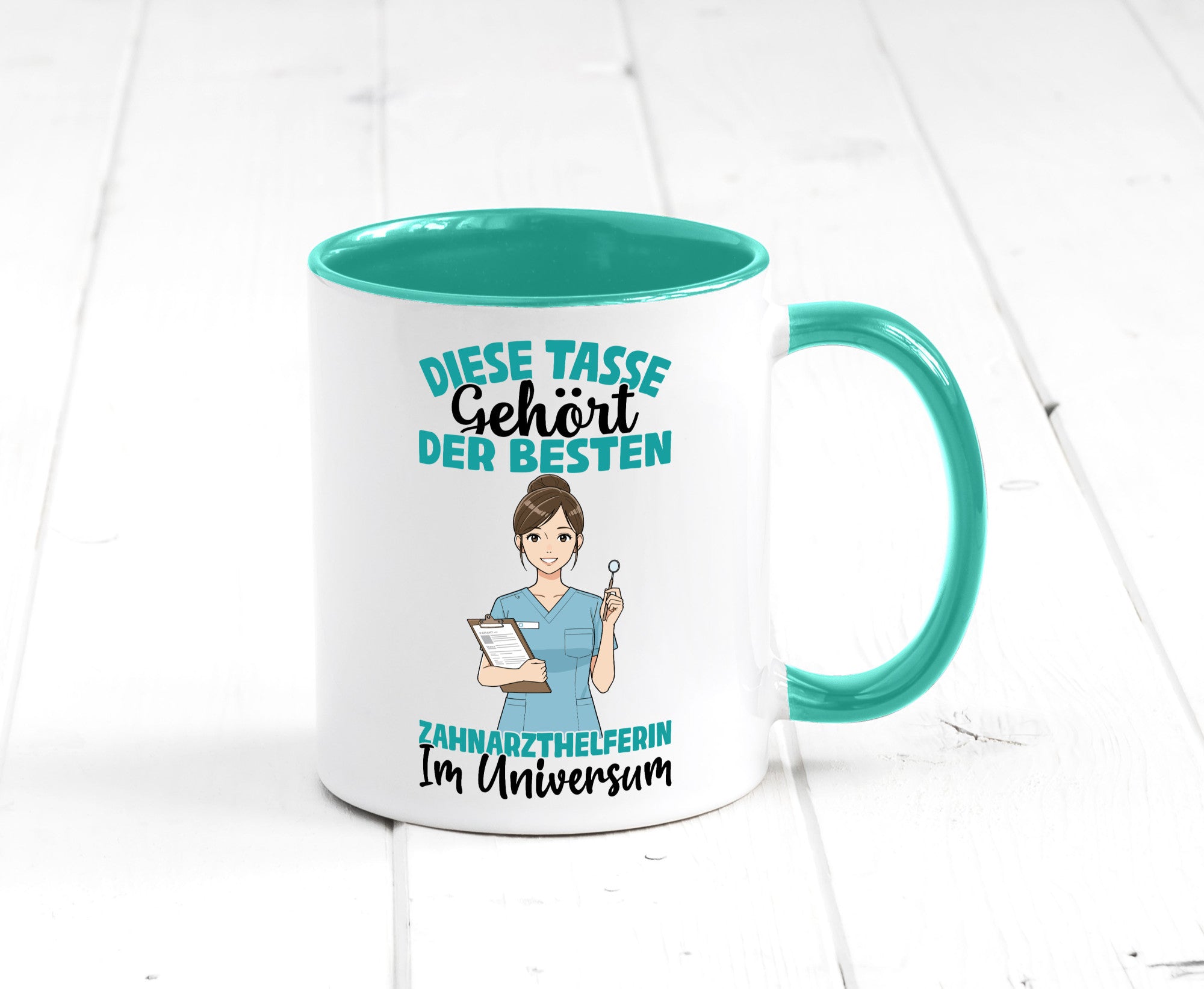 Im Universum: Zahnarzthelferin | Zahnmedizin Humor Geschenkidee Tasse
