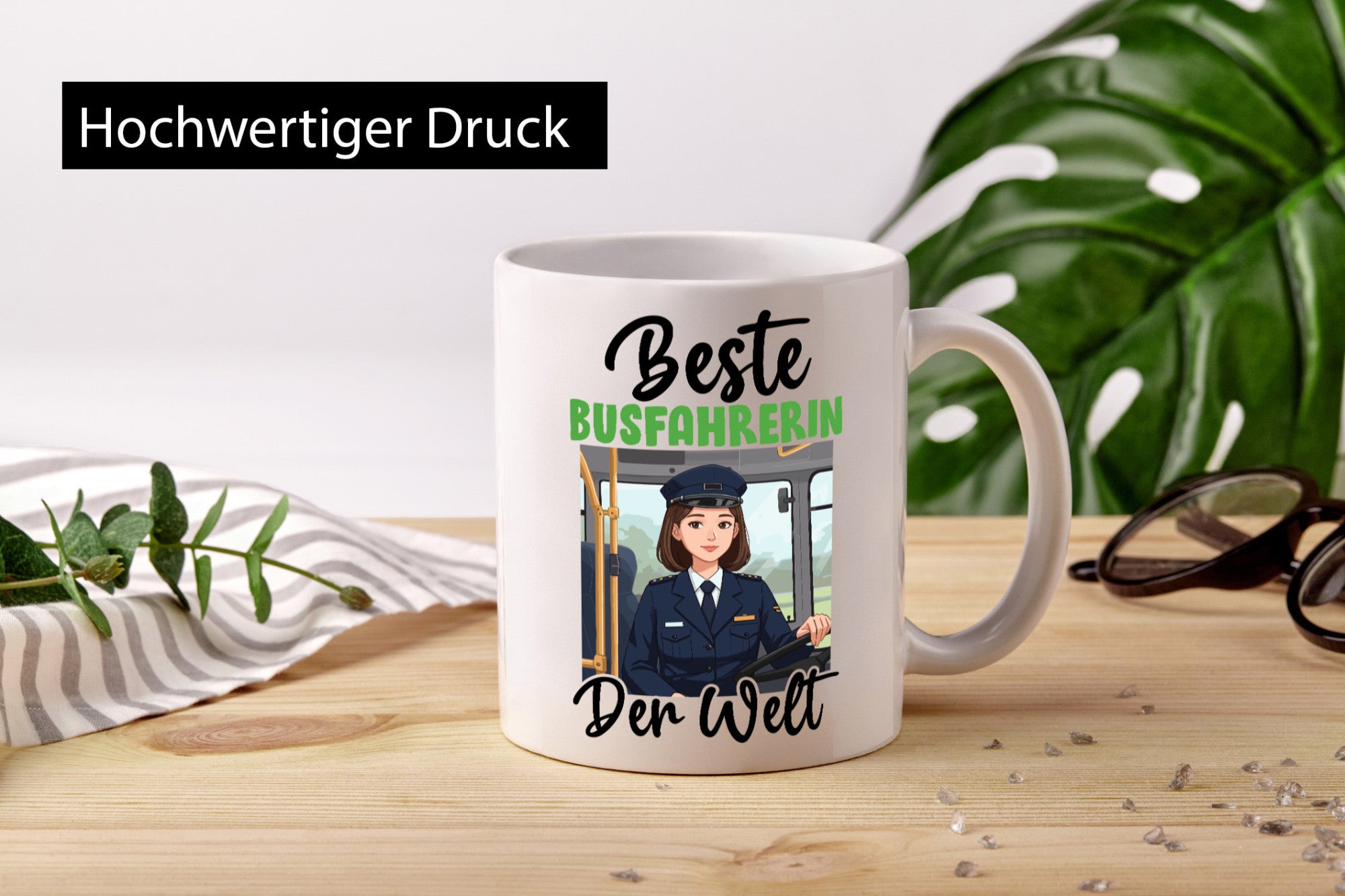 Beste Busfahrerin | Berufsfahrer Fahrerin v2 Geschenkidee Arbeit Kollegen Büro