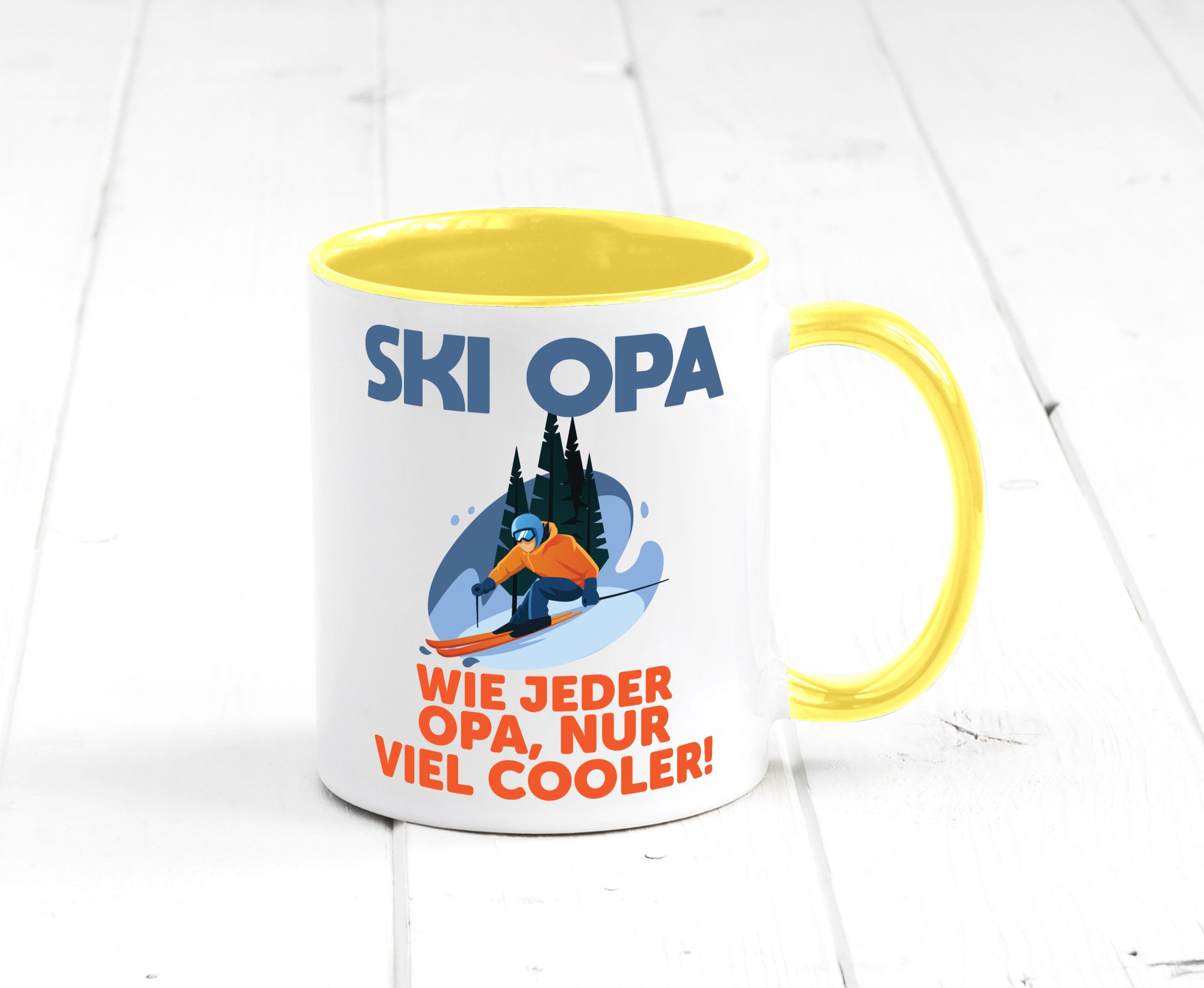 Ski Opa, normal, nur cooler | Skifahrer Bäume Schnee Geschenkidee Familie Humor