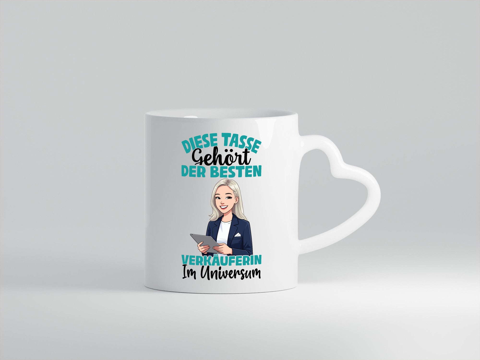 Im Universum: Verkäuferin| Kollegin | Verkaufsjob lustiger Spruch Geschenk