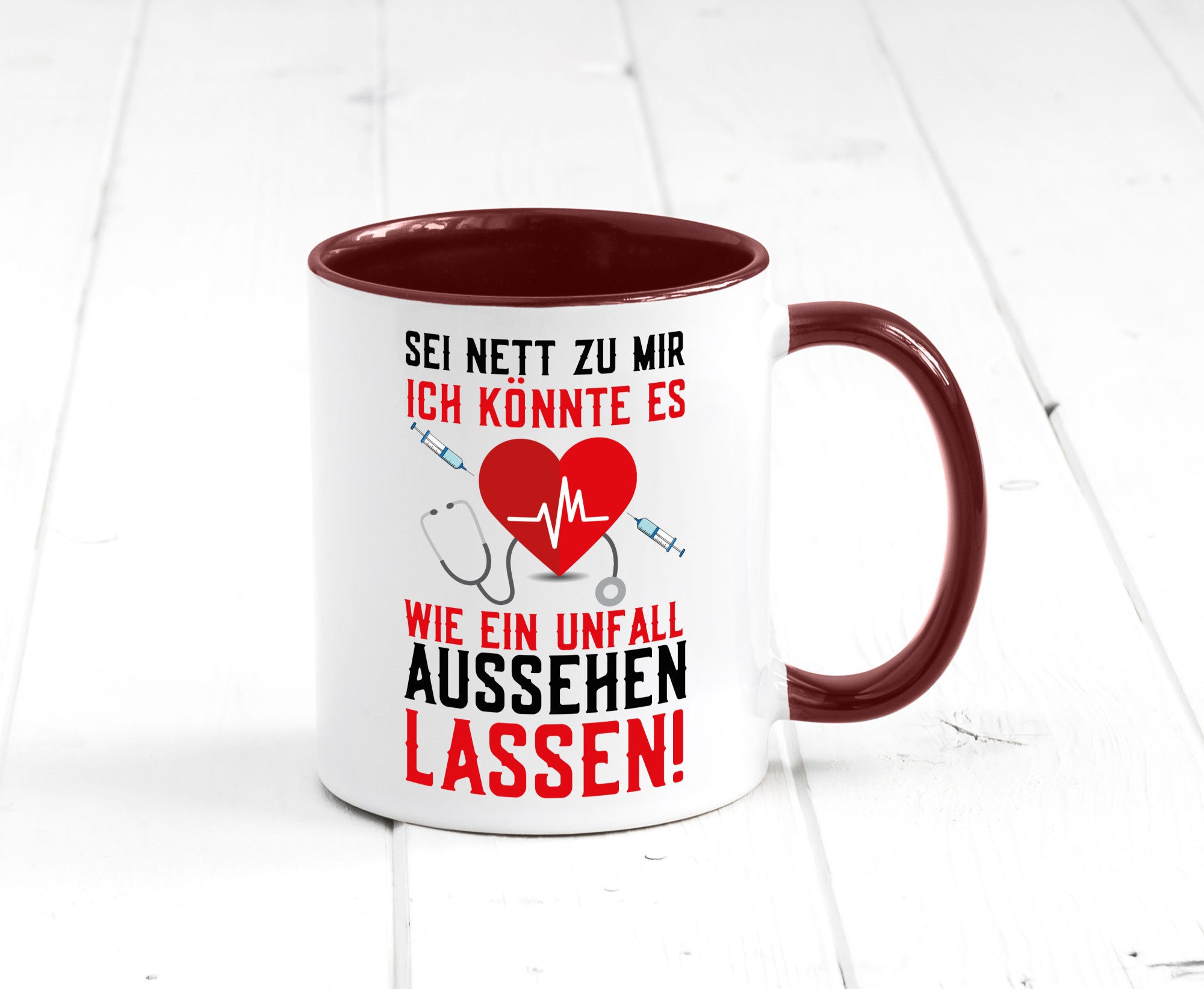 Sei nett zu mir | Krankenschwester Arzt Klinik Spritze v2 lustig Humor