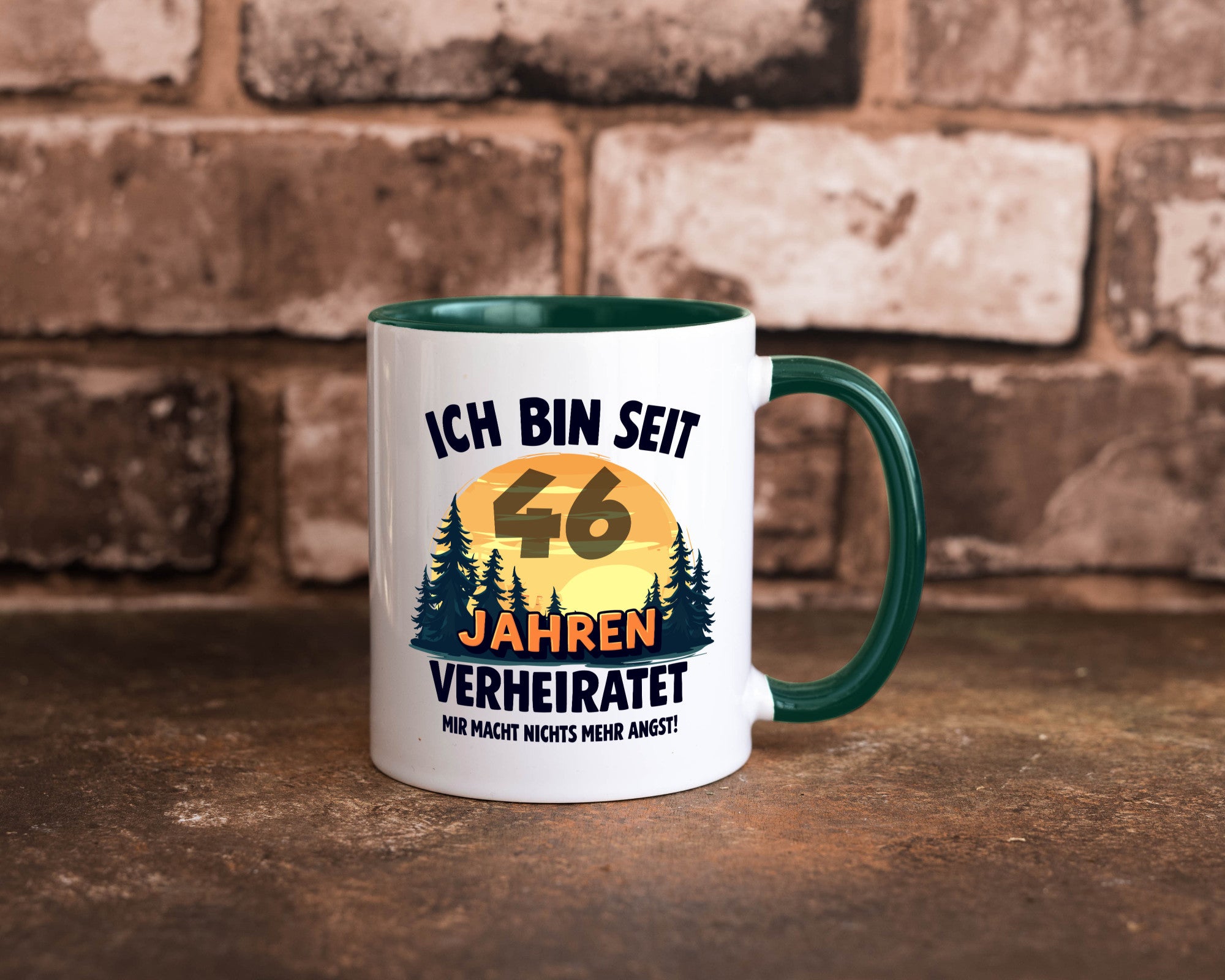 Ich bin Verheiratet | 46. Hochzeitstag Ehepaar Geschenkidee Humor Tasse