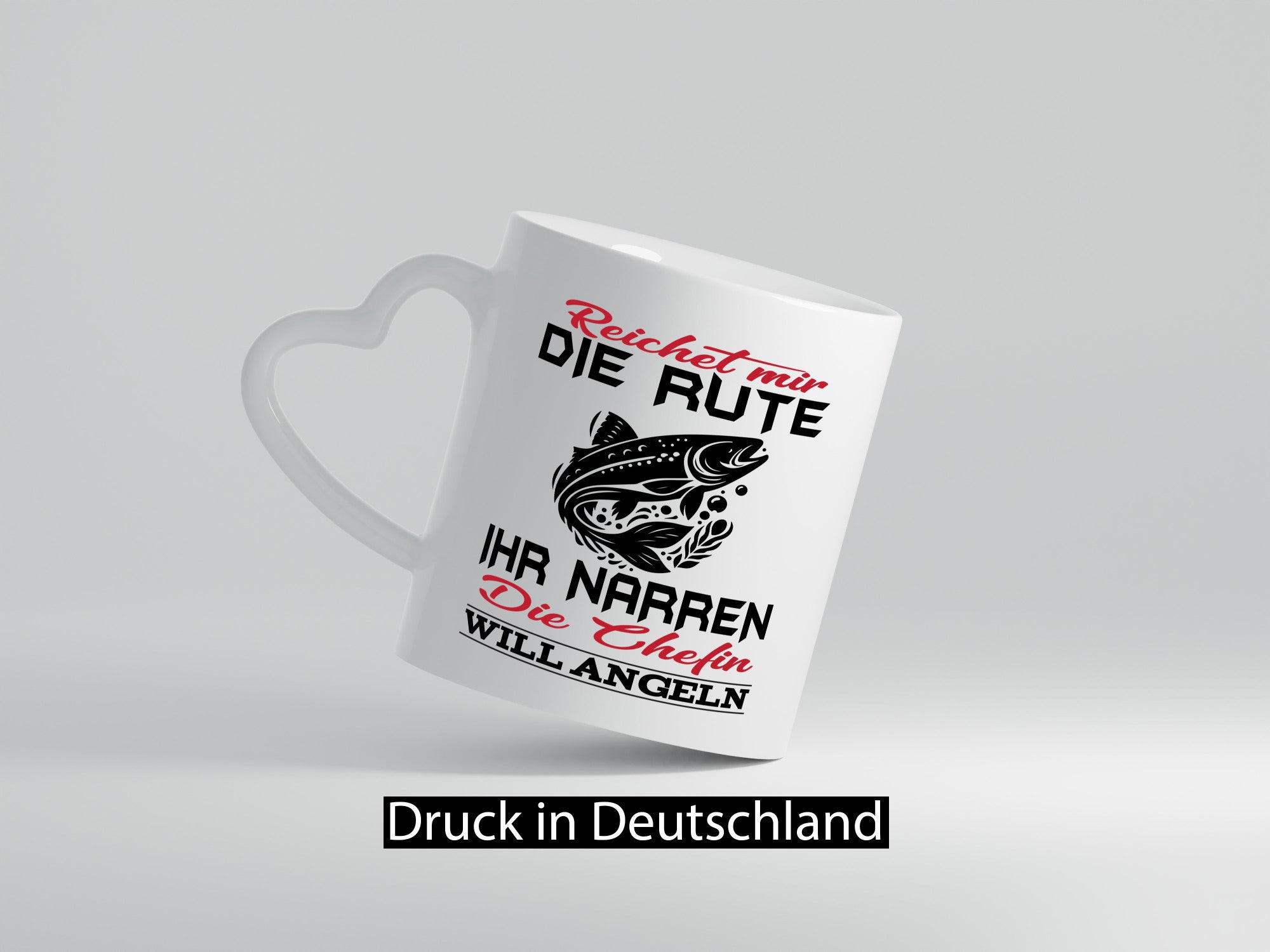 Reichet mir die Rute Chefin will Angeln | lustiger Spruch Geschenk Arbeit