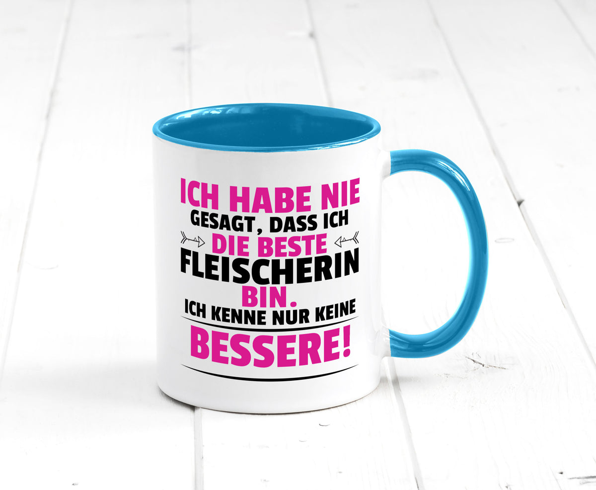 Die Beste Fleischerin | Schlachterei lustiger Spruch Geschenk Humor Tasse