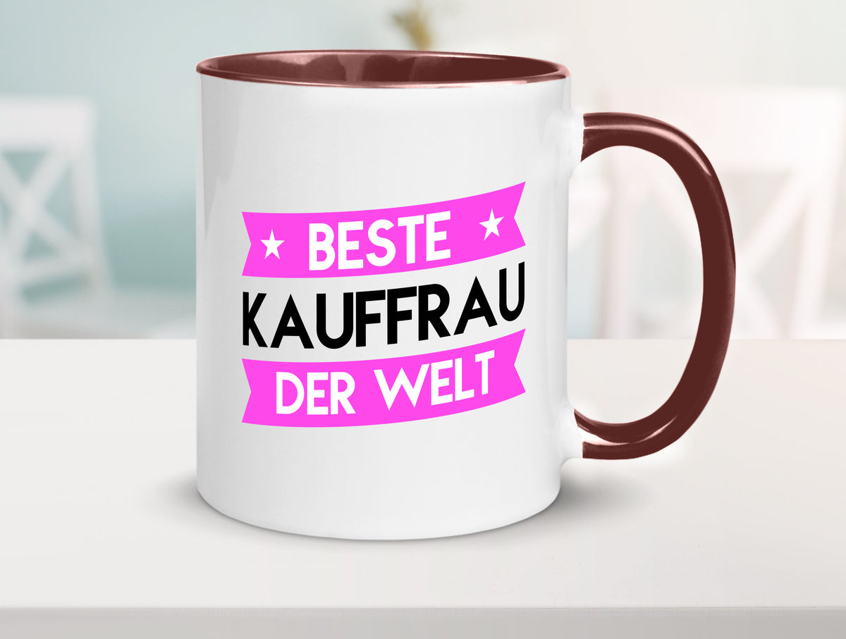 Beste Kauffrau | Kauffrauen Geschenkidee Humor Tasse