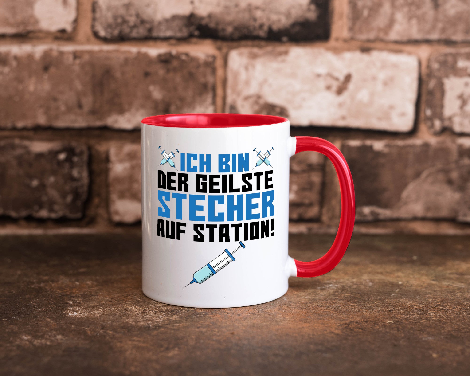Ich bin der geilste Stecher | Pfleger Arzt Spritze lustig Humor Geschenkidee