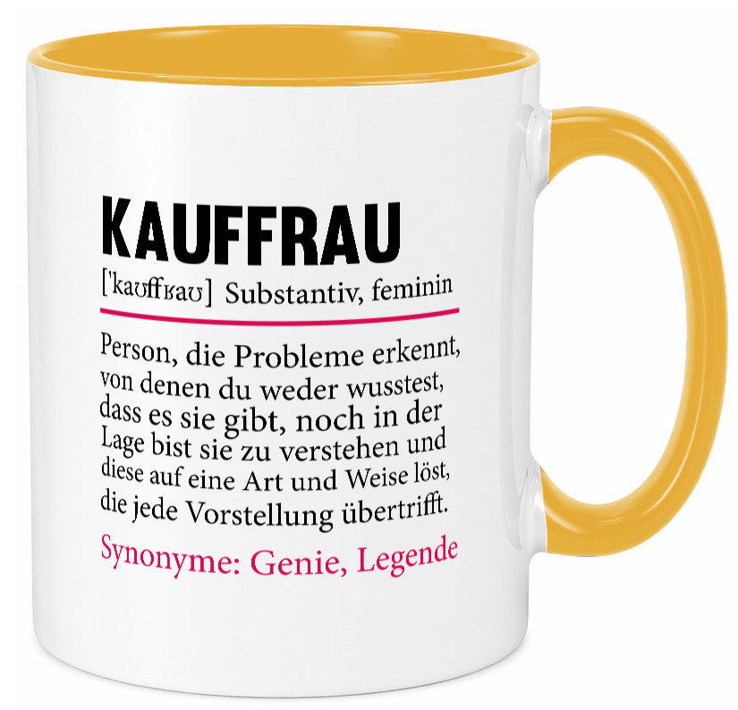 Kauffrau | Humor Spruch Definition Kauffrauen Geschenkidee Tasse