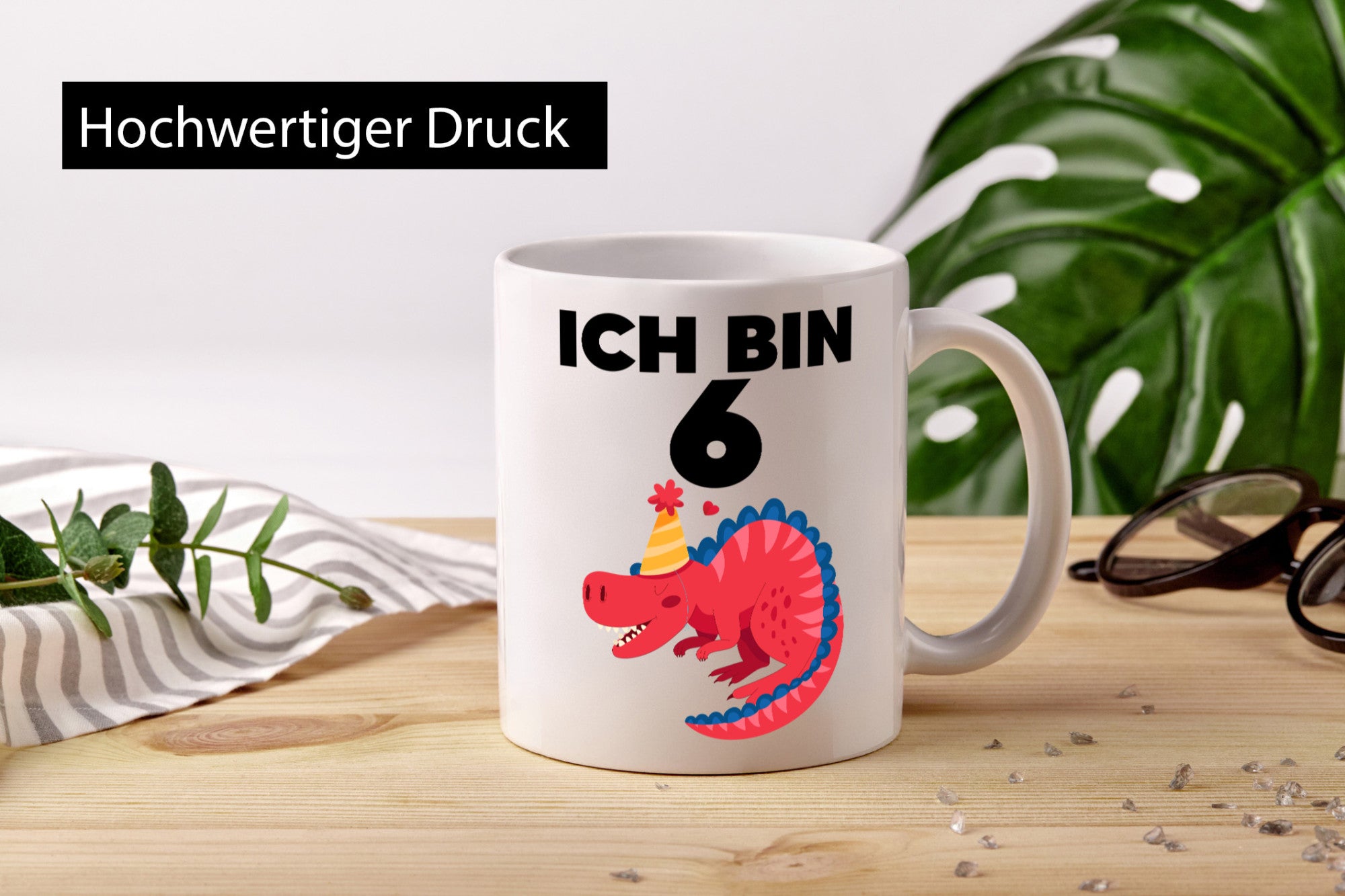 6. Geburtstag | Dino Dinosaurier 6 Jahre lustiger Spruch Geschenk Geschenkidee