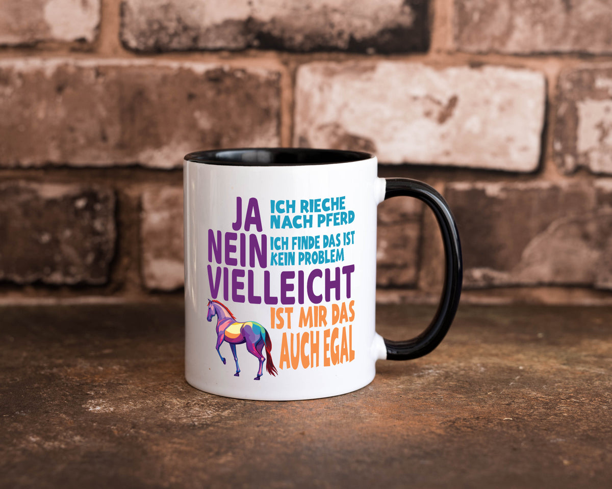 Ja ich Rieche nach Pferd | Reiten Pferdestall lustiger Spruch Geschenk Humor Tasse