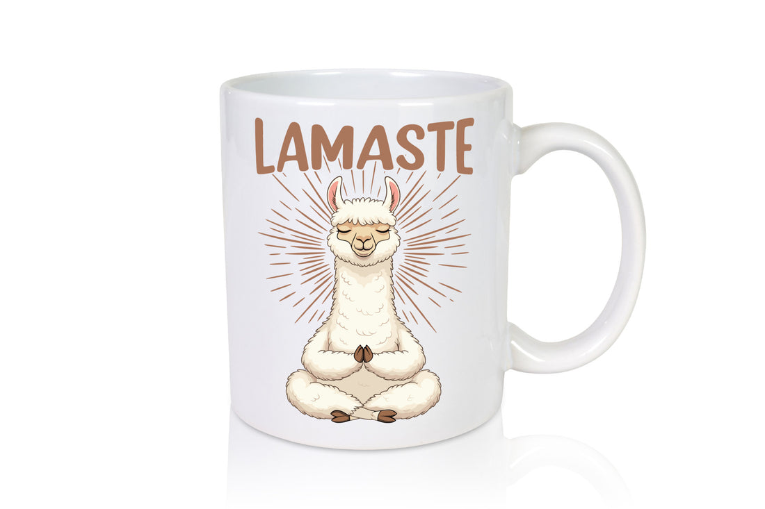 Lamaste | Lama Namaste lustiger Spruch Geschenk Humor Geschenkidee Tasse