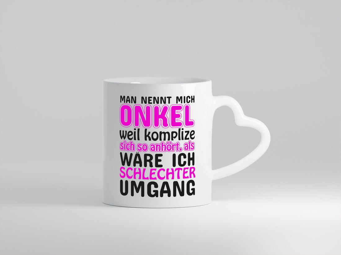 Man nennt mich Onkel | lustiger Spruch cooler Humor Geschenkidee Tasse