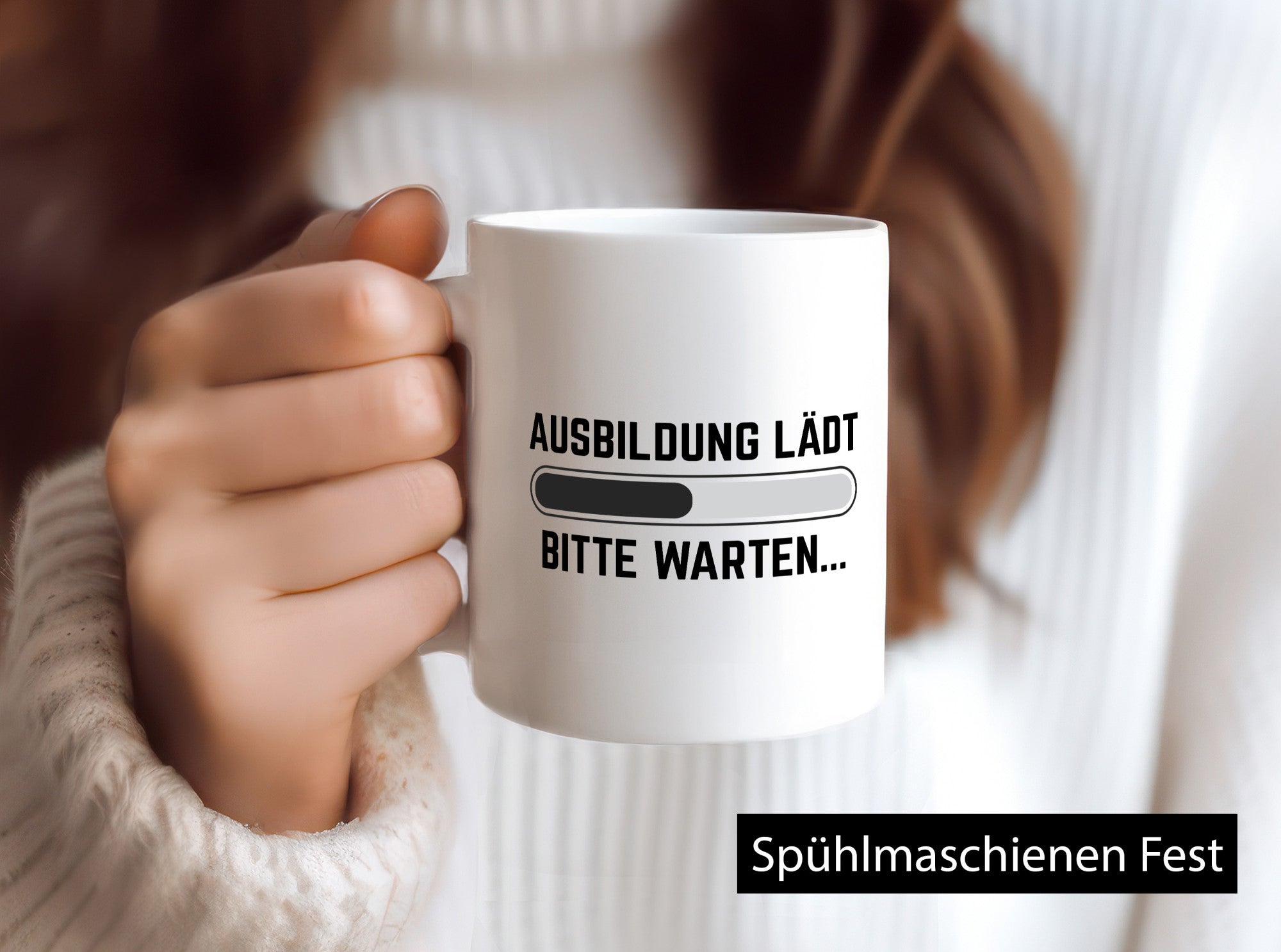 Ausbildung Lädt bitte warten | lustiger Spruch Geschenk Humor Geschenkidee Tasse