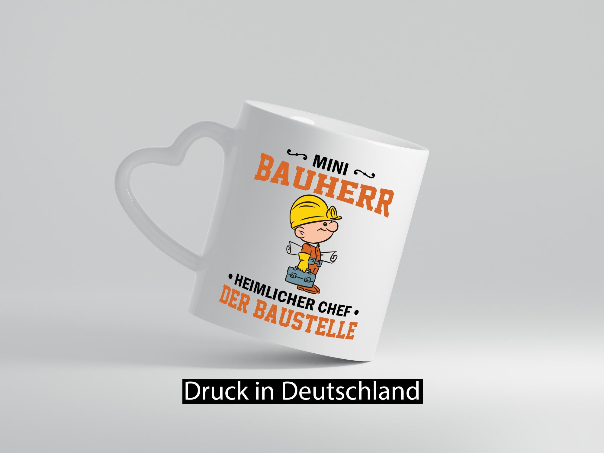 Mini Bauherr Heimlicher Chef | Bauen Bagger lustige Arbeit Kollegen Büro