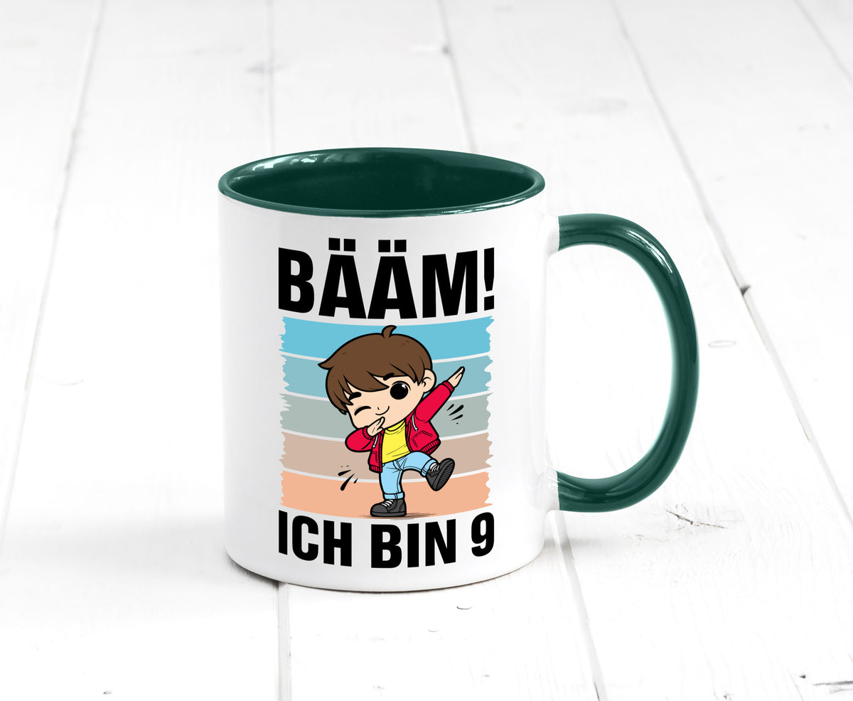 9. Geburtstag | Ich bin 9 Jahre Bäääm Dabbing Kind lustig Geschenkidee Geschenk Tasse