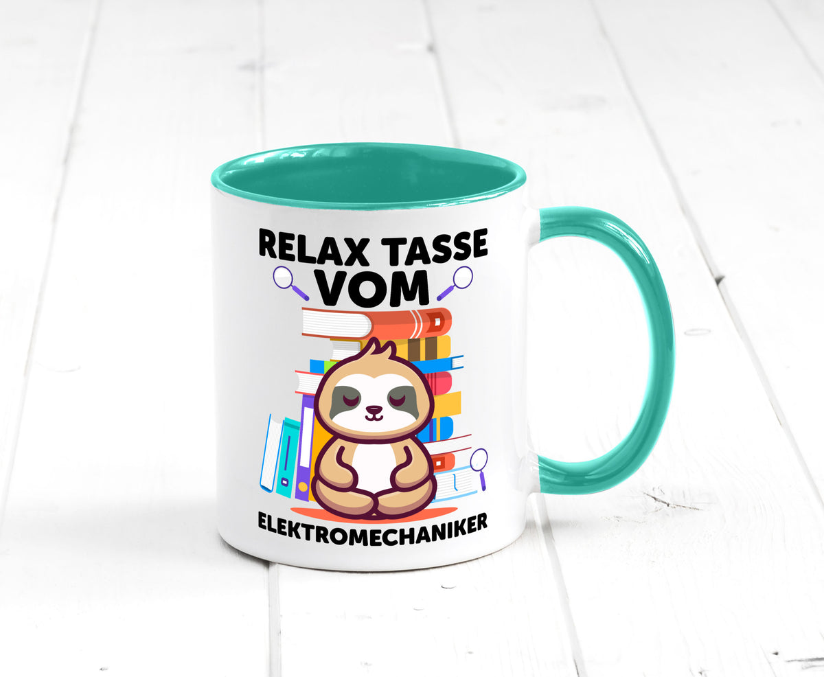 Relax Tasse: Elektromechaniker | Mechaniker Geschenk Humor Geschenkidee
