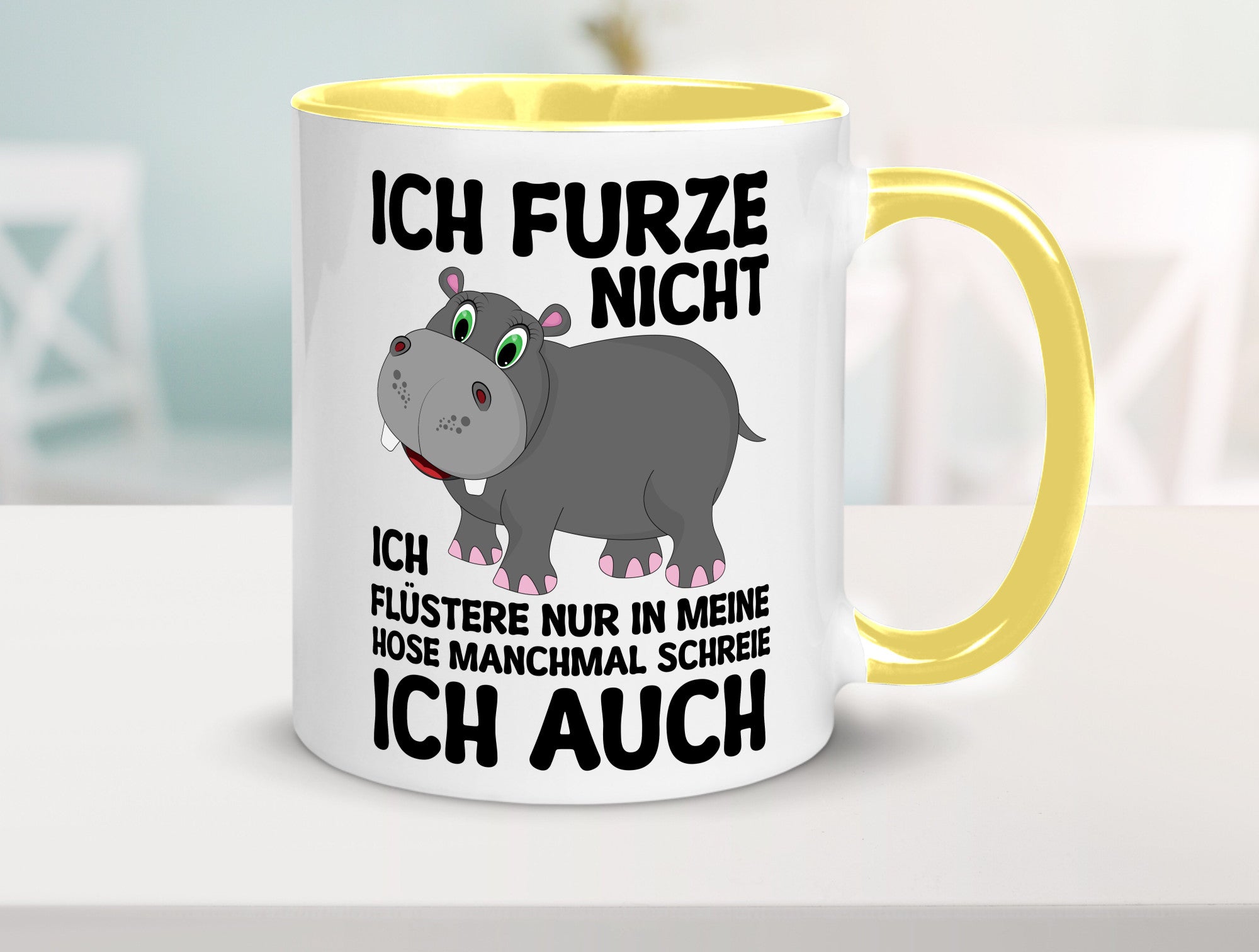 Ich furze nicht | furznilpferd v2 Humor Geschenkidee Tasse