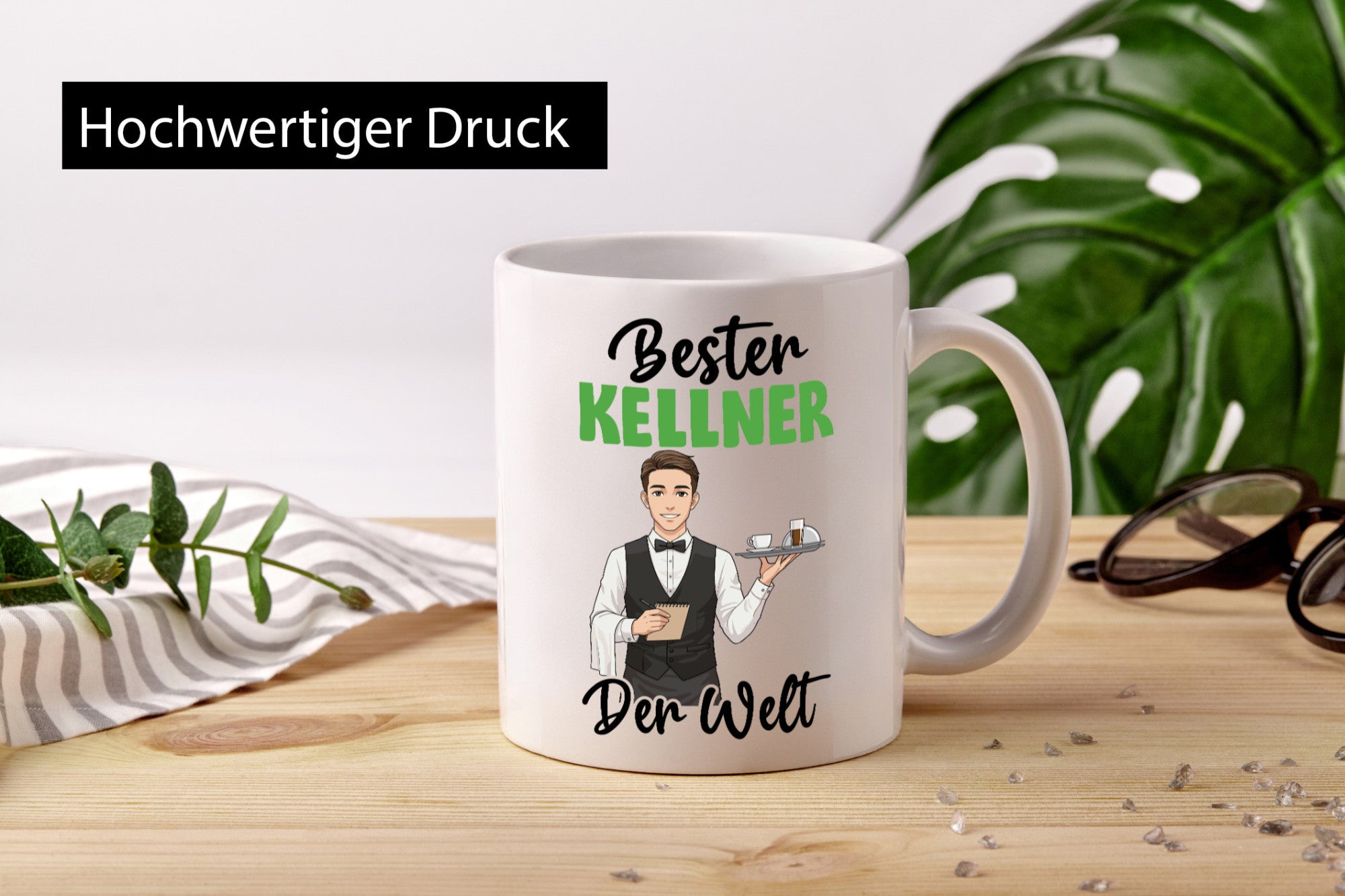 Bester Kellner | kellnern Bedienung v2 Geschenk Humor Geschenkidee lustiger