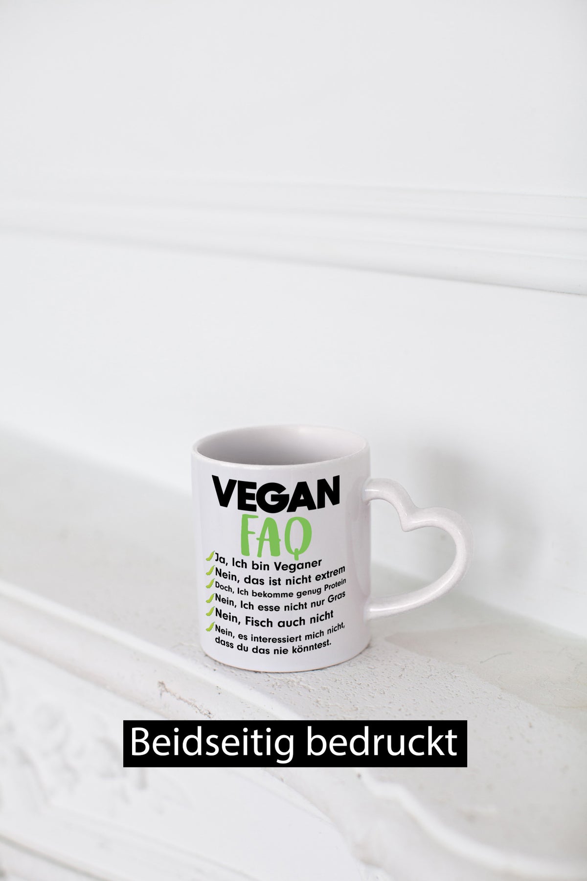 Vegan FAQ | Veganer Lifestyle Ich liebe Humor Geschenkidee Tasse