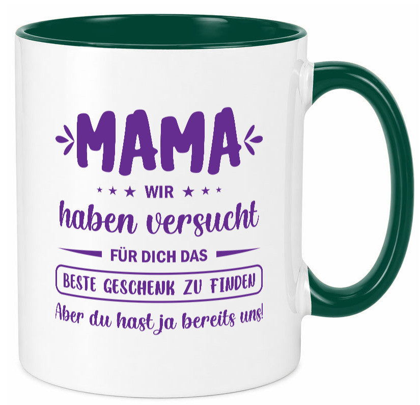 Perfekte geschenk | du hast ja bereits uns Muttertag lustiger Spruch Familie Tasse