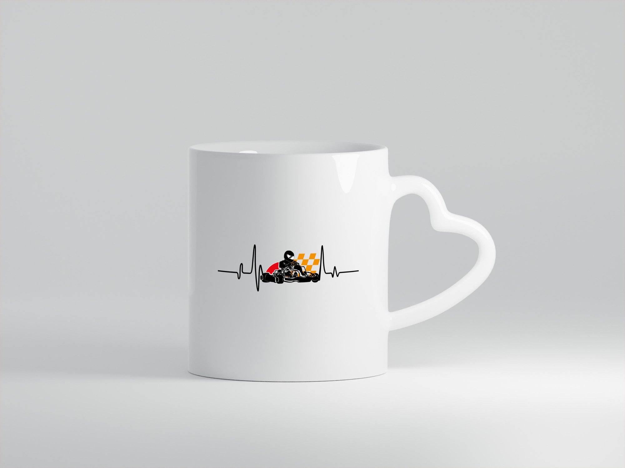 Go Kart Herzschlag | Kartsport Fan Fahrer Motor Geschenk Humor Geschenkidee