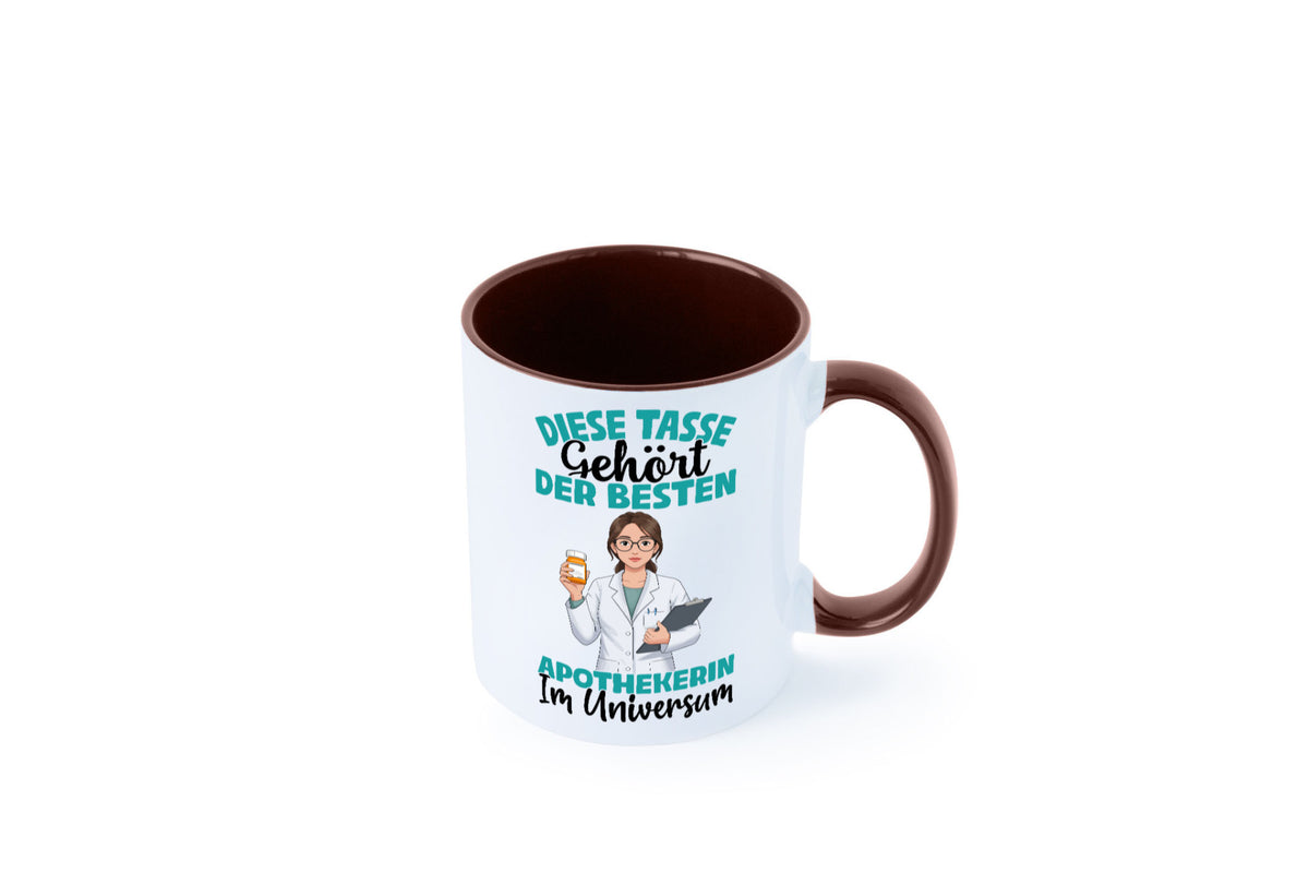 Im Universum: Apothekerin | Apotheke Pharmazie lustiger Spruch Geschenk Humor Tasse