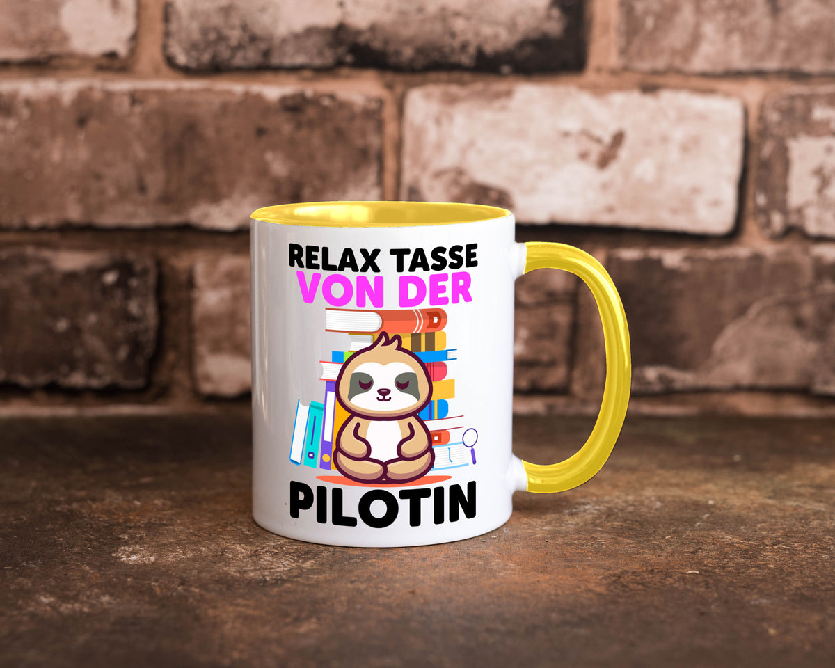 Relax Tasse: Pilotin | Definition Piloten lustiger Spruch Geschenk Humor