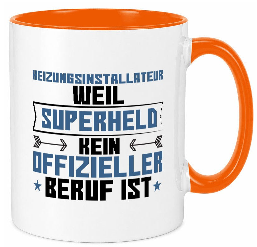 Superheld Heizungsinstallateur | Hotel lustig Humor Geschenkidee Geschenk Tasse