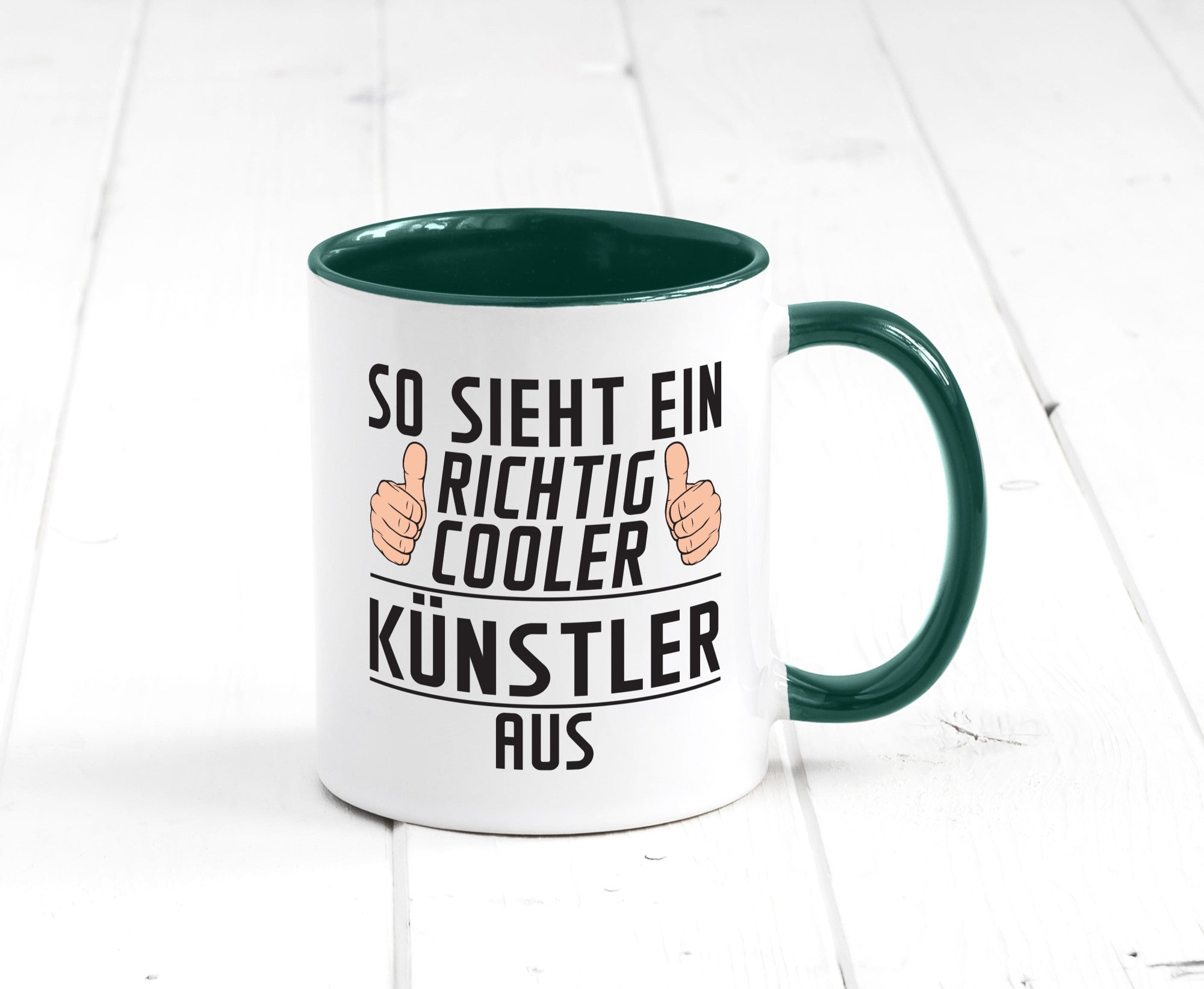 Richtig Cooler Künstler | Spruch lustig Kunst Geschenkidee Humor Tasse